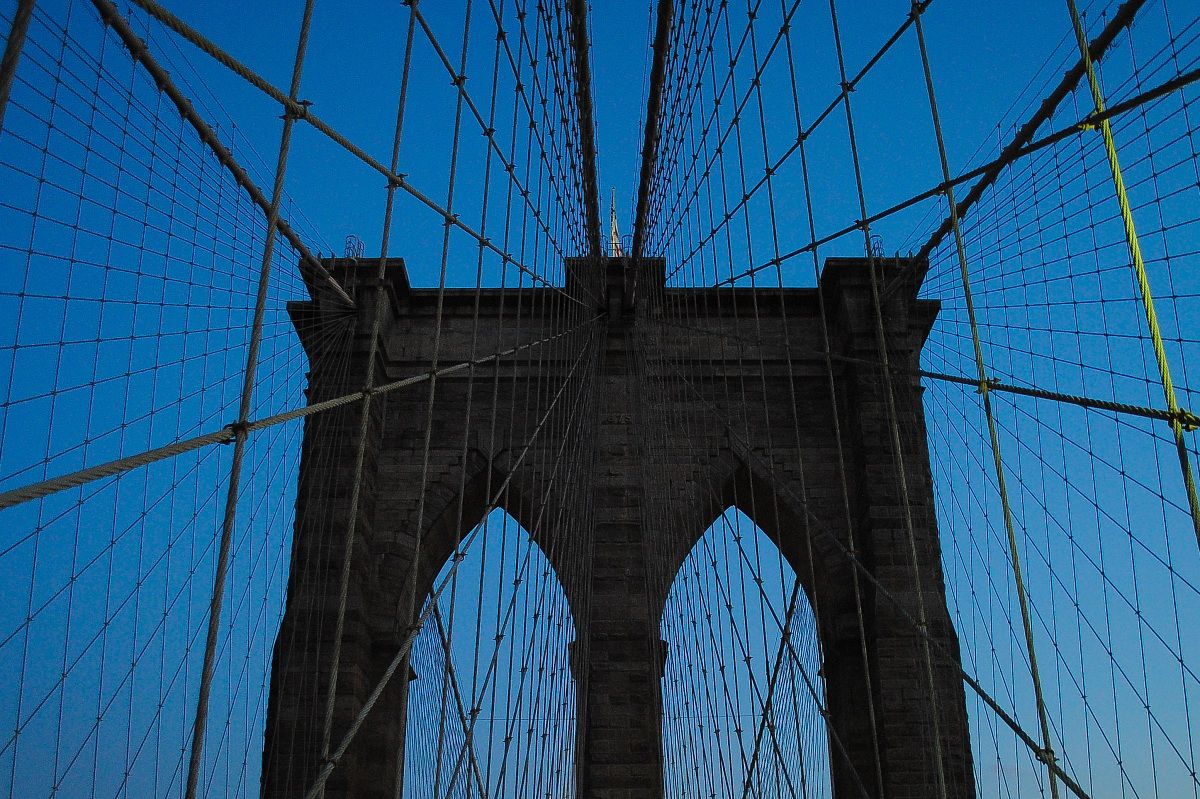 Blue bridge over the brooklin
