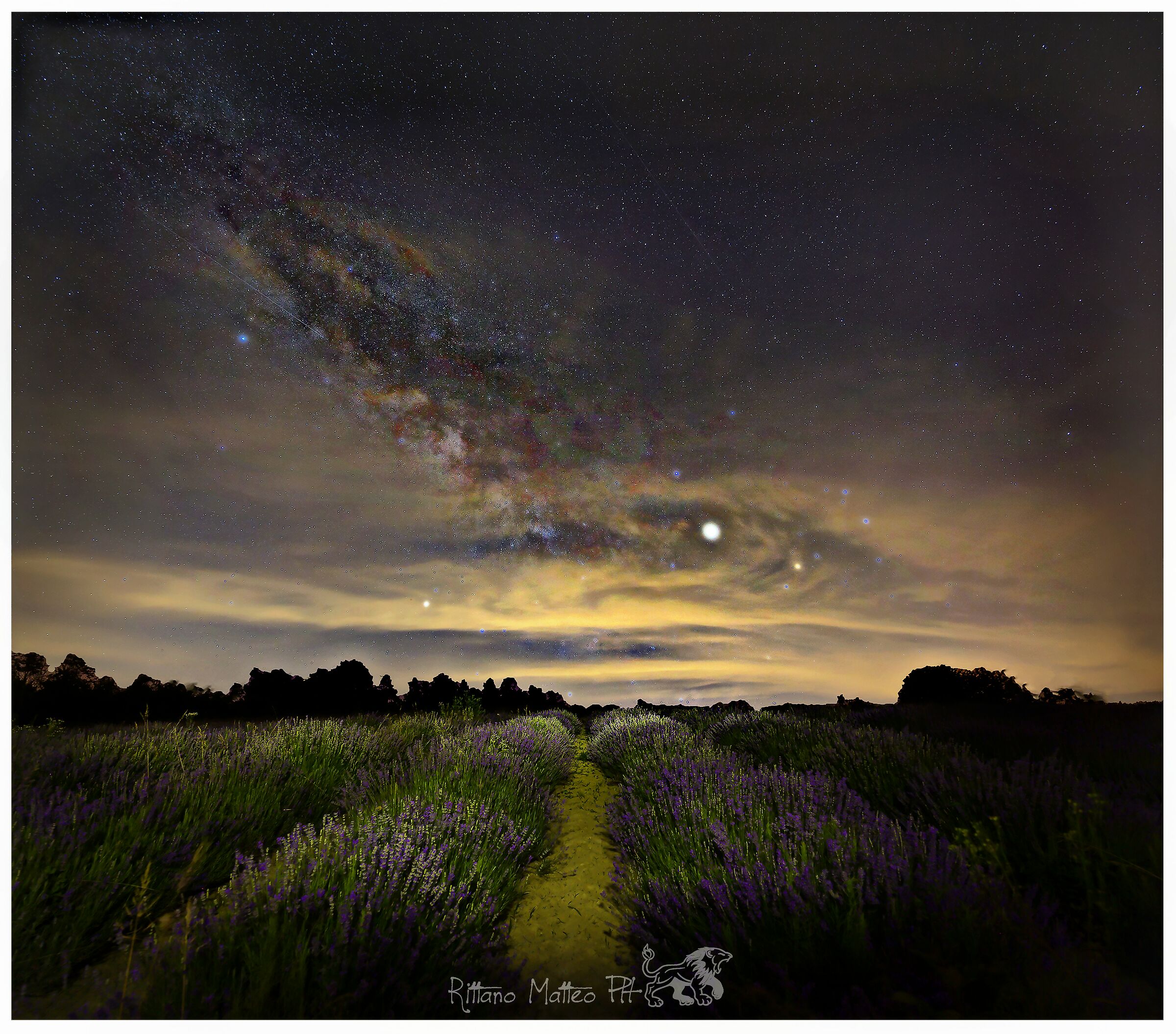 The scent of lavender mixed with stardust