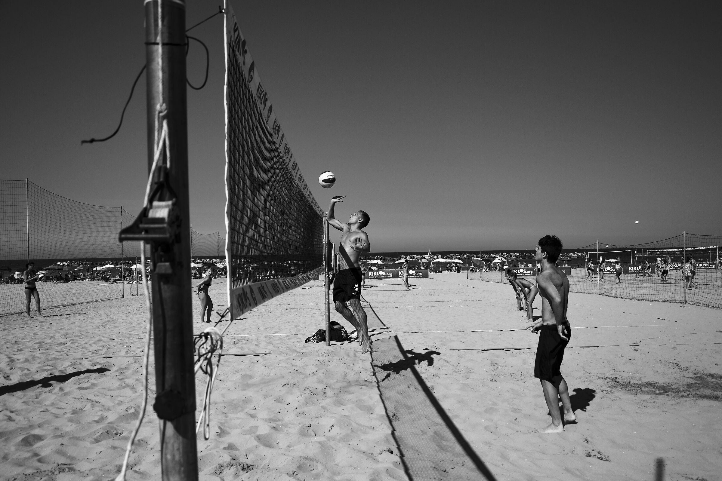 game at the beach