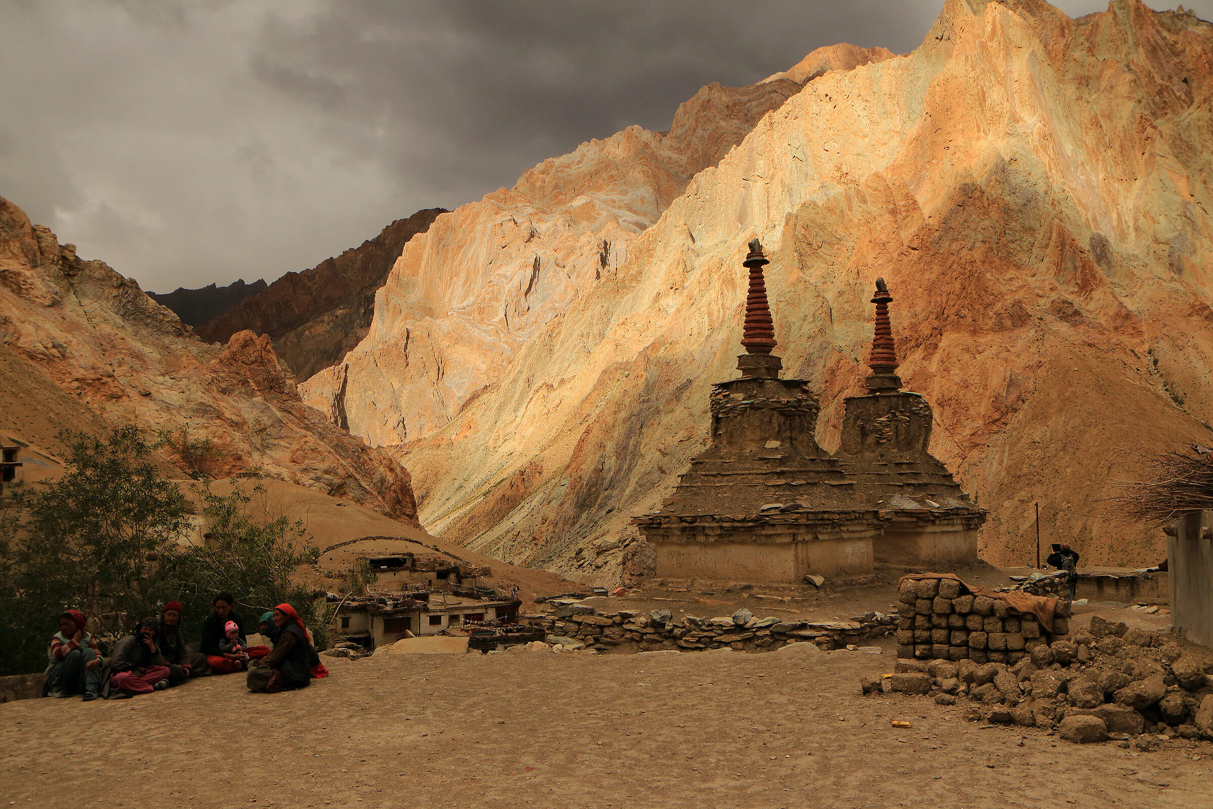 chorten in Kanji
