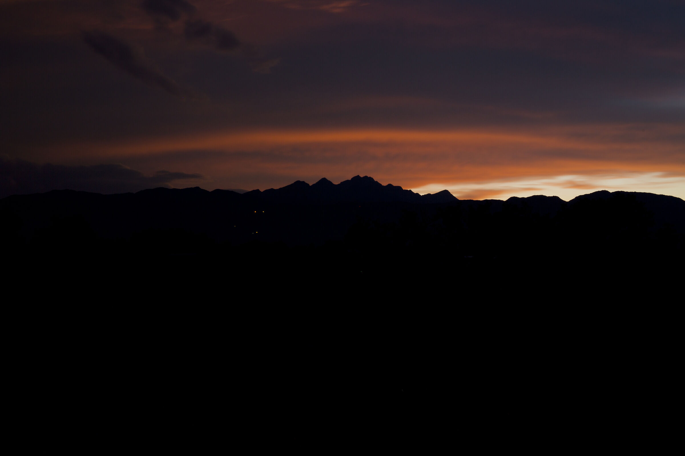 Tramonto dopo il temporale.