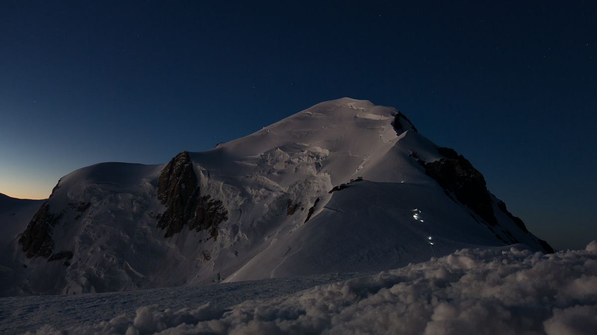 Alba sul Monte Bianco
