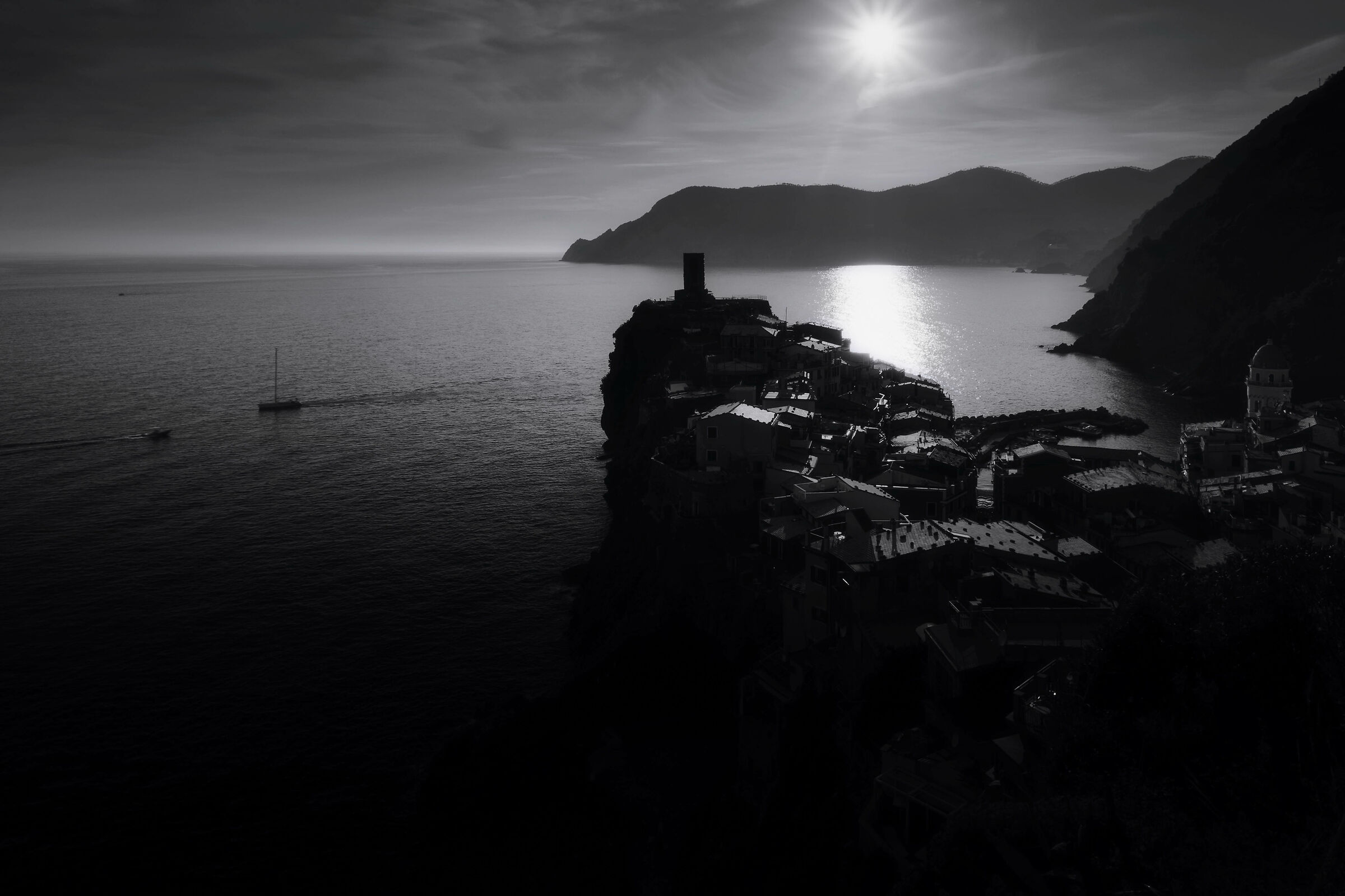 Vernazza in B&W