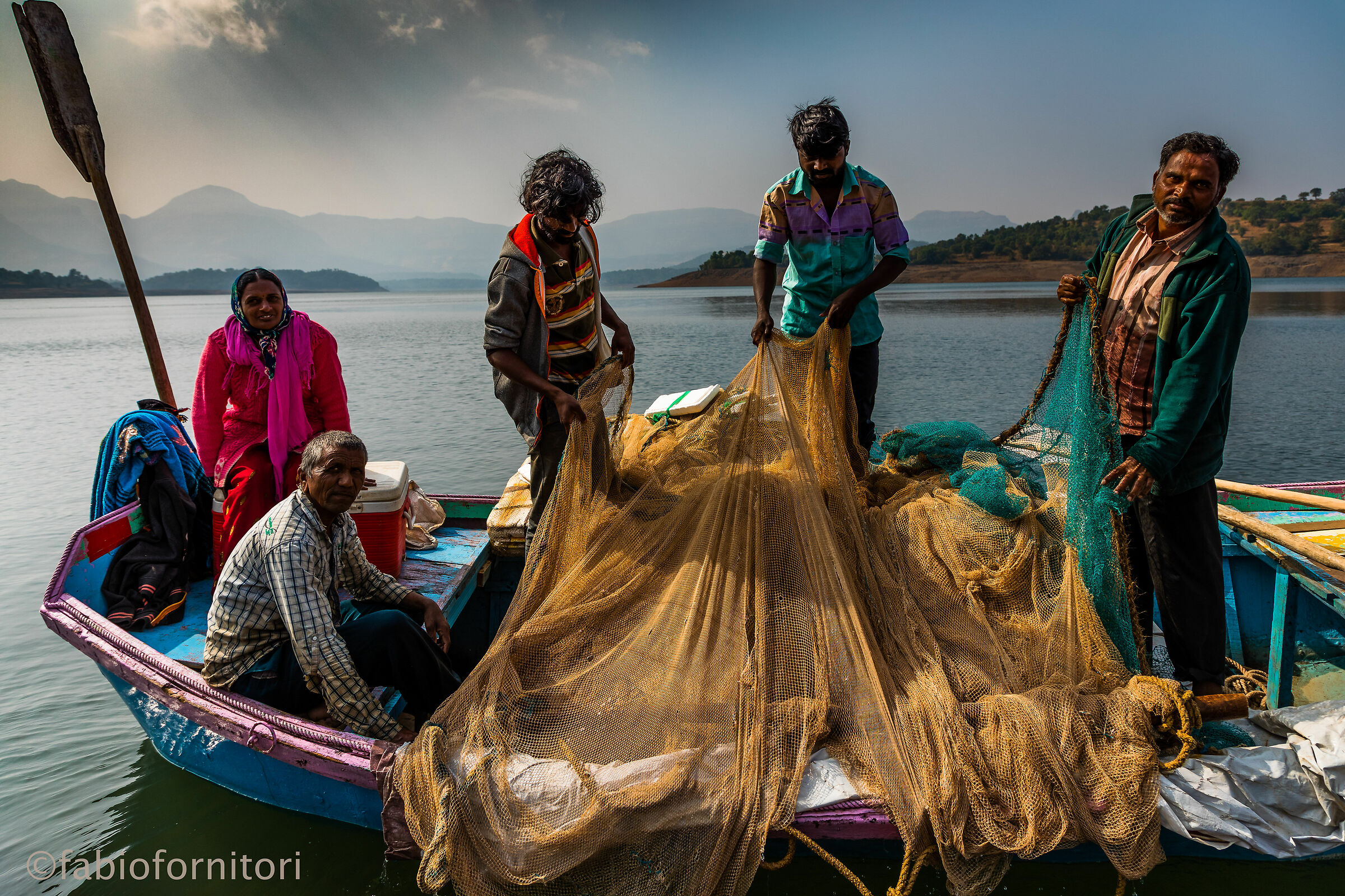 Pescatori di lago , Incontro , India 2018