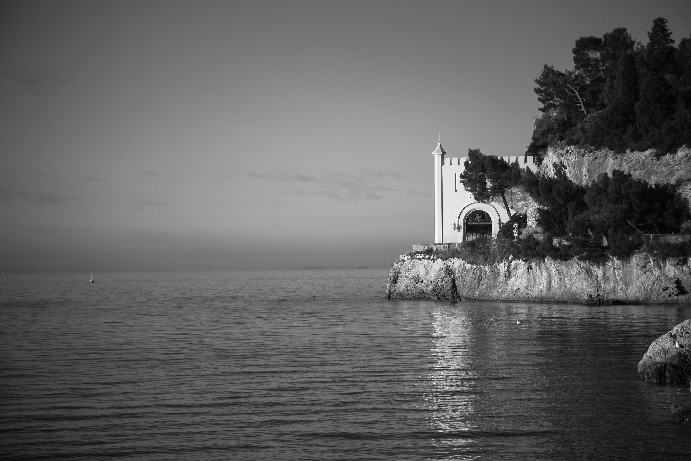A castle on the sea