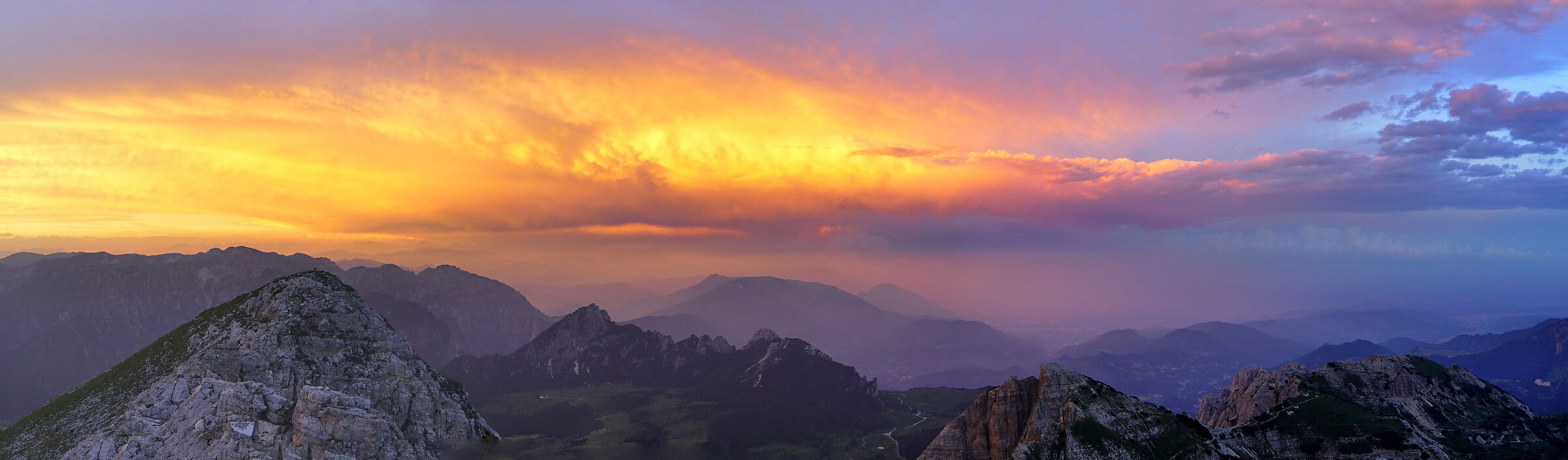 Sunset over the Carega