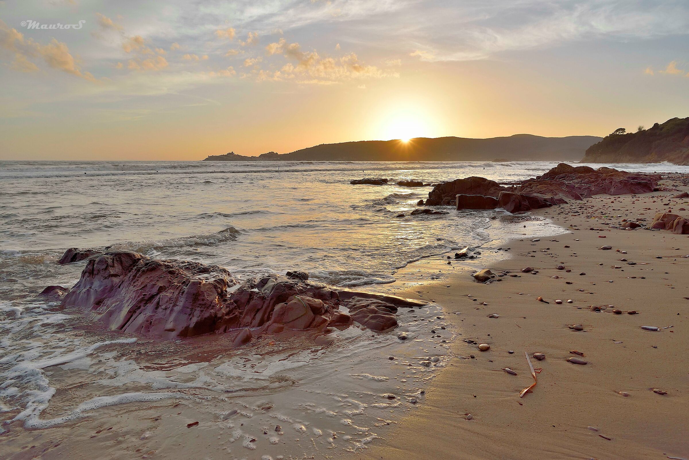 Golfo di Talamone al tramonto