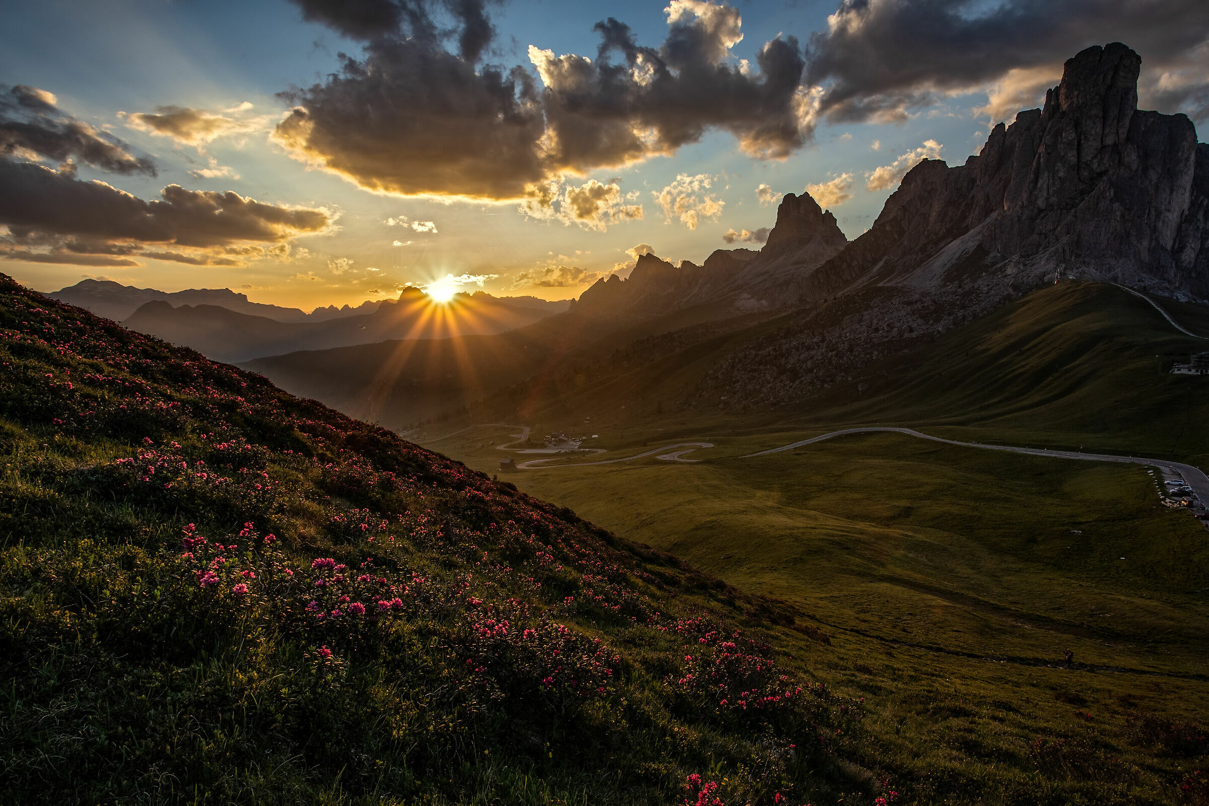 Tramonto al passo Giau