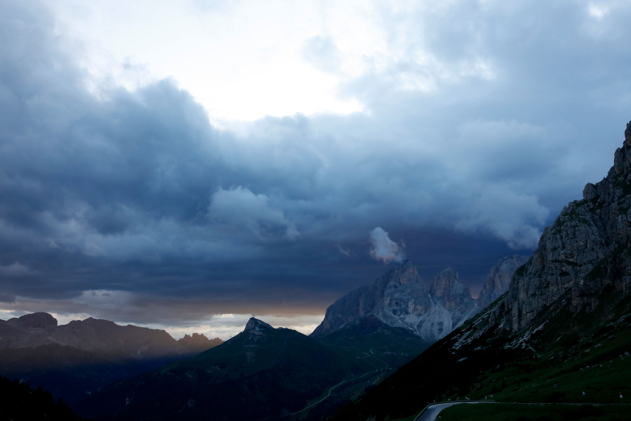 Sunset on Passo Pordoi
