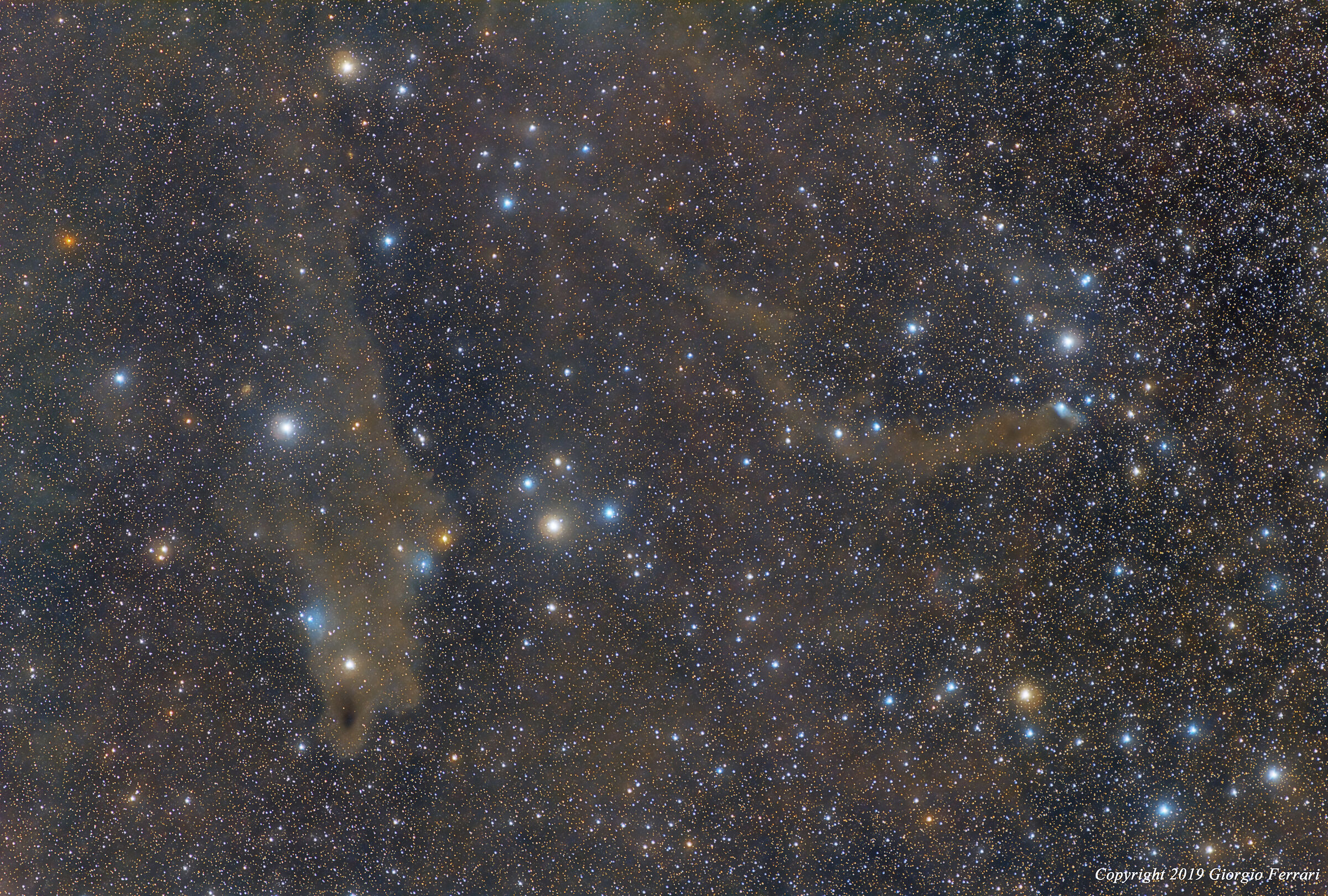 vdB 150 - vdB 152 - Dust clouds in Cepheus