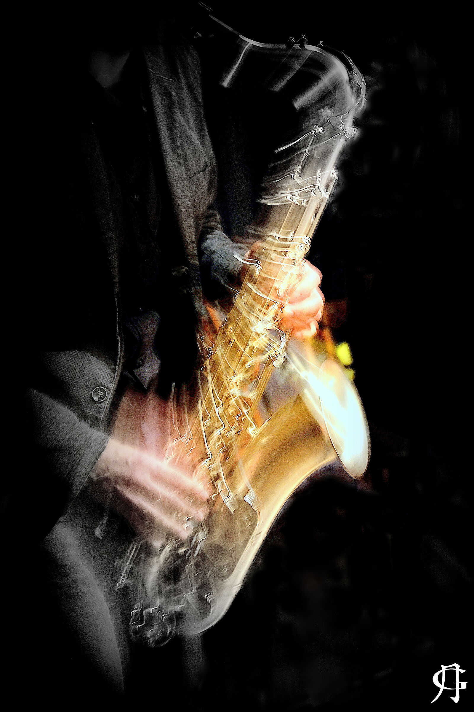 Jazz music light vibrations