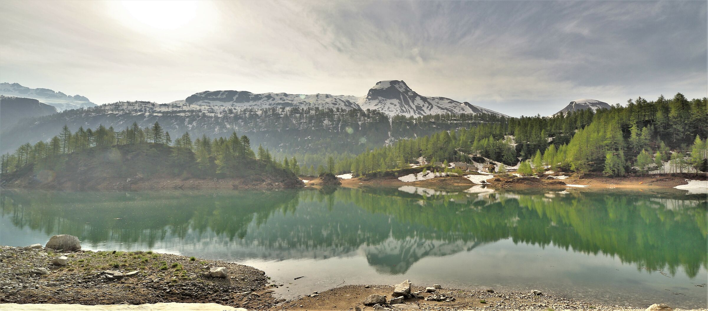 from the shore of Lake Devero