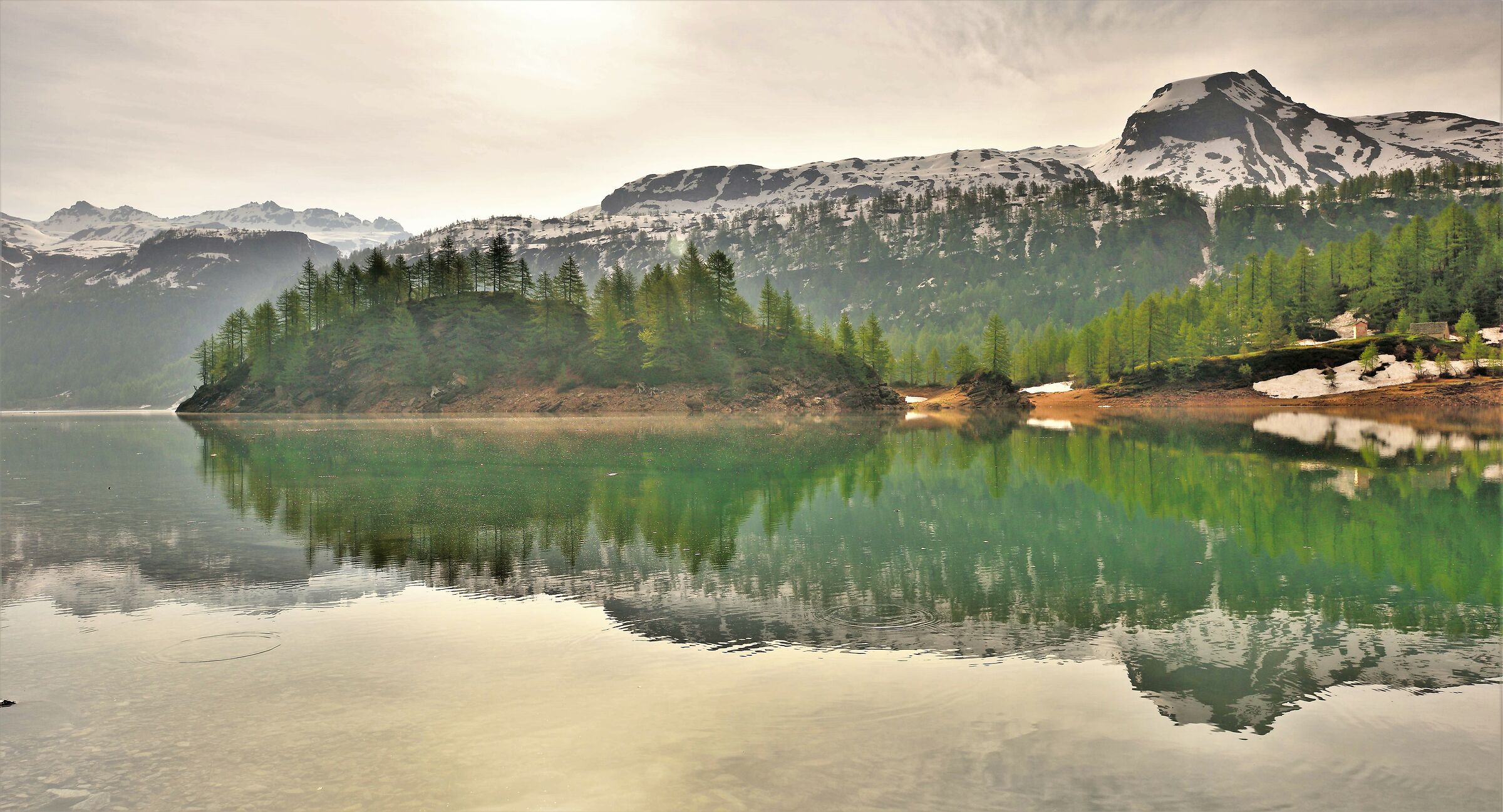 from the shore of Lake Devero