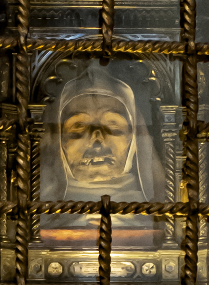 the head of Saint Catherine from Siena
