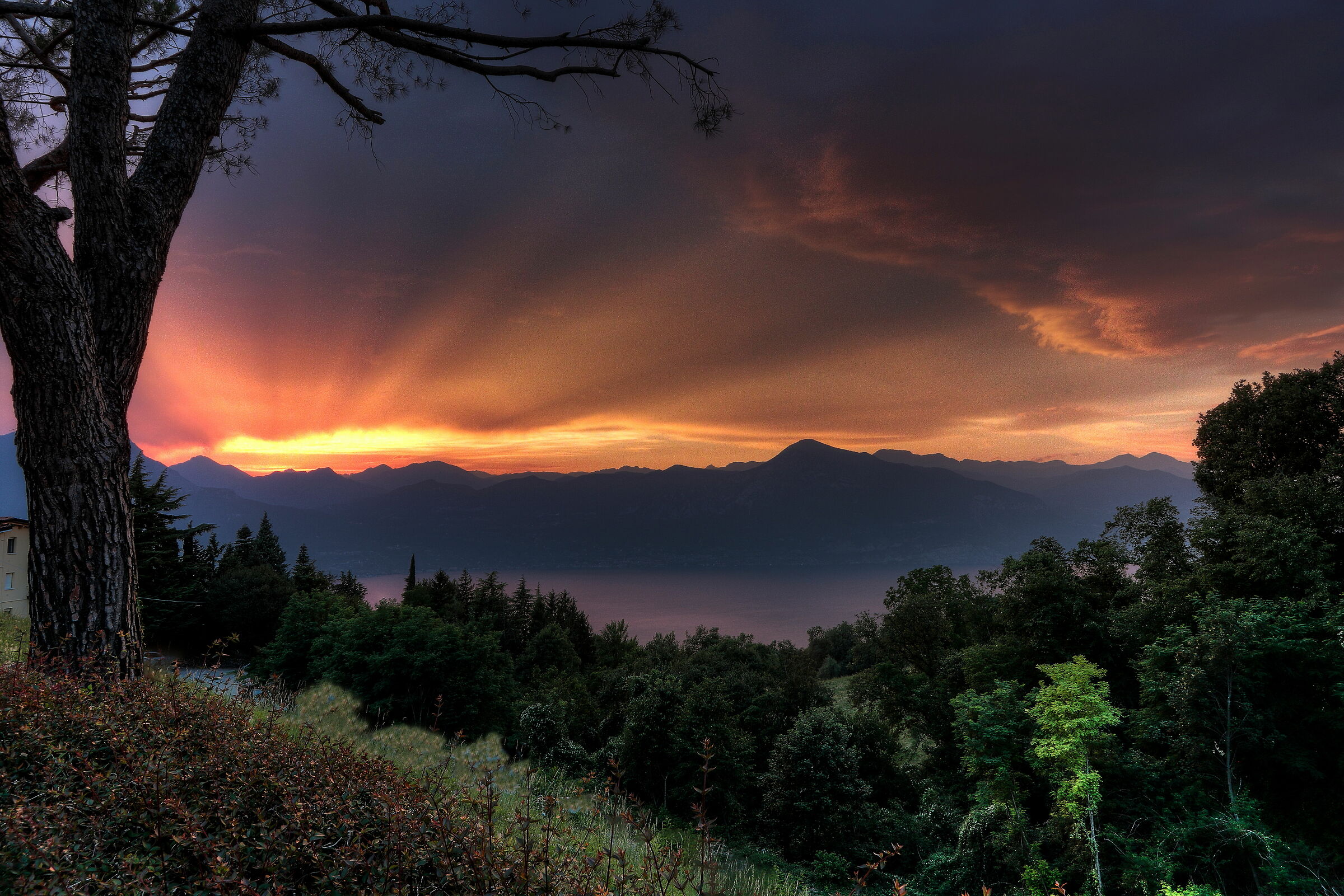 Tramonto a San Zeno di Montagna