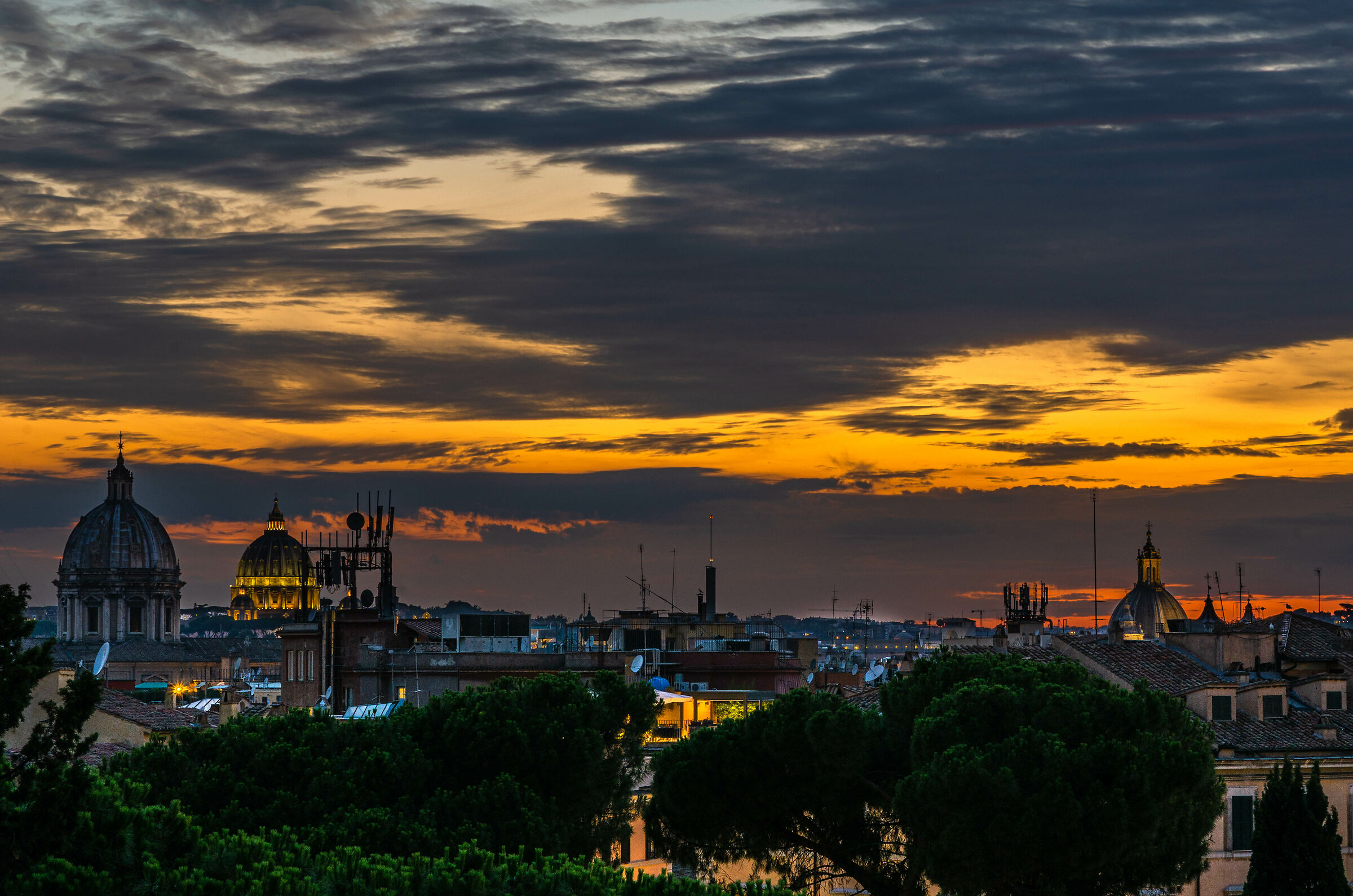 er tramonto su Roma