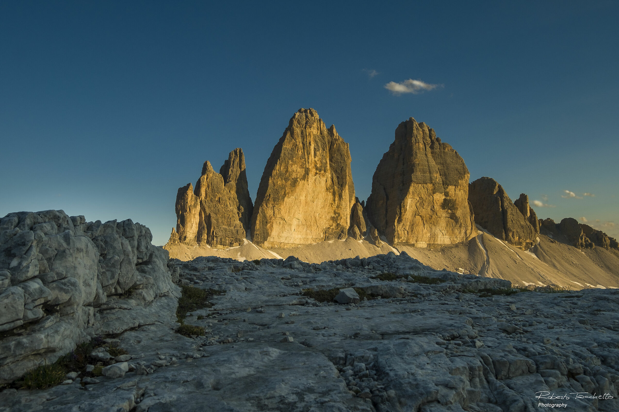 Tre Cime al tramonto