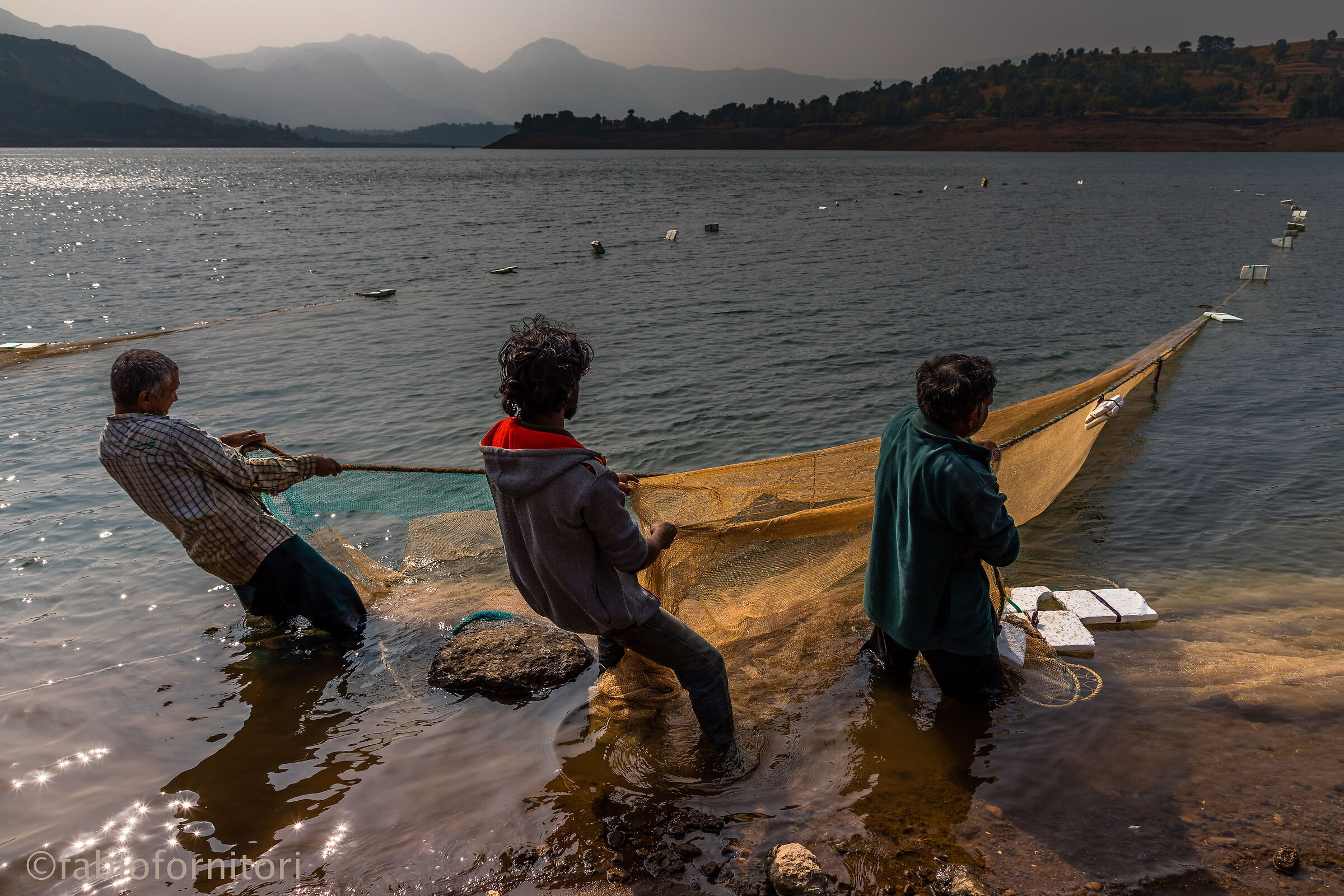 Pescatori di lago , Fatica al massimo , India 2018