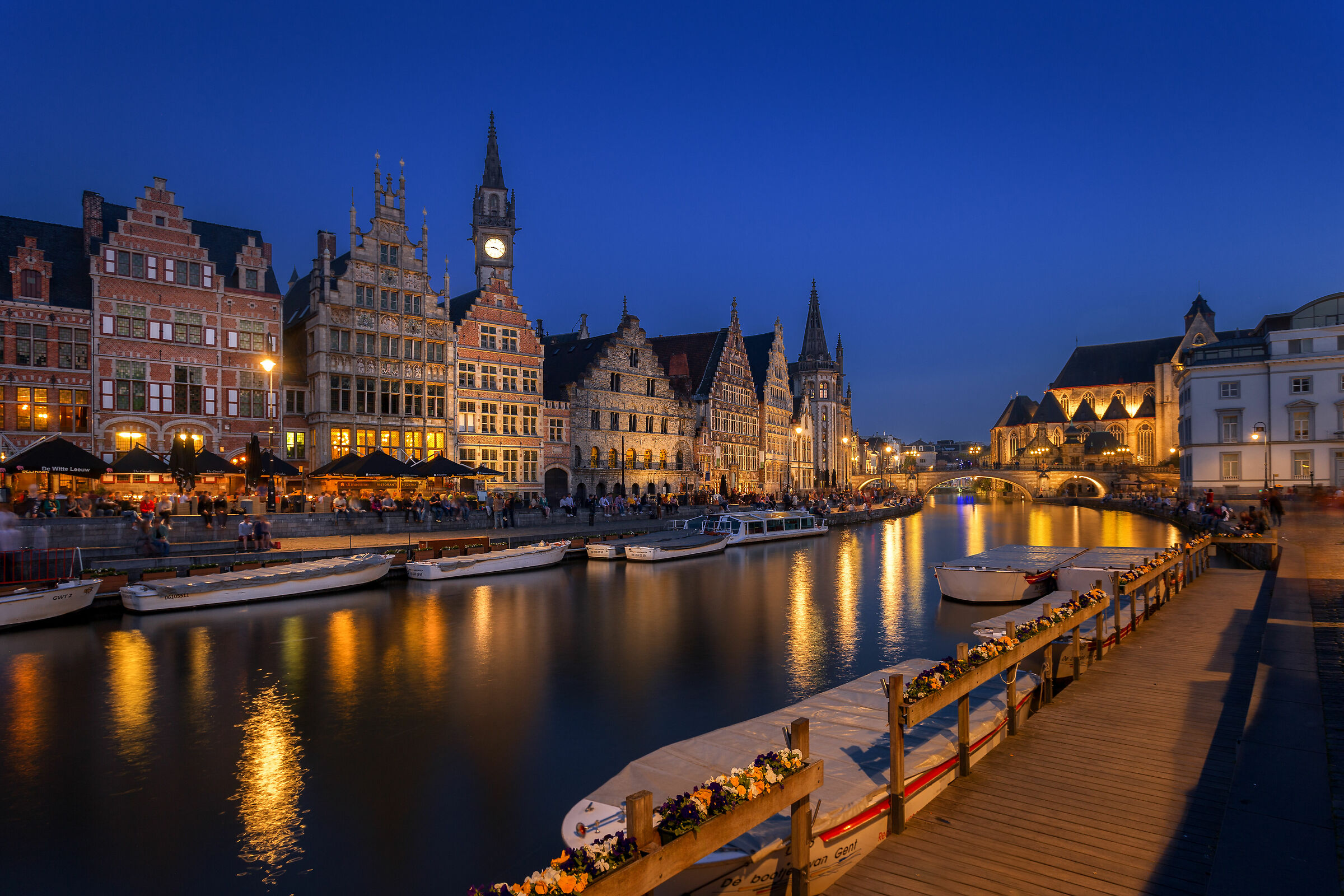 Blue hour su Ghent