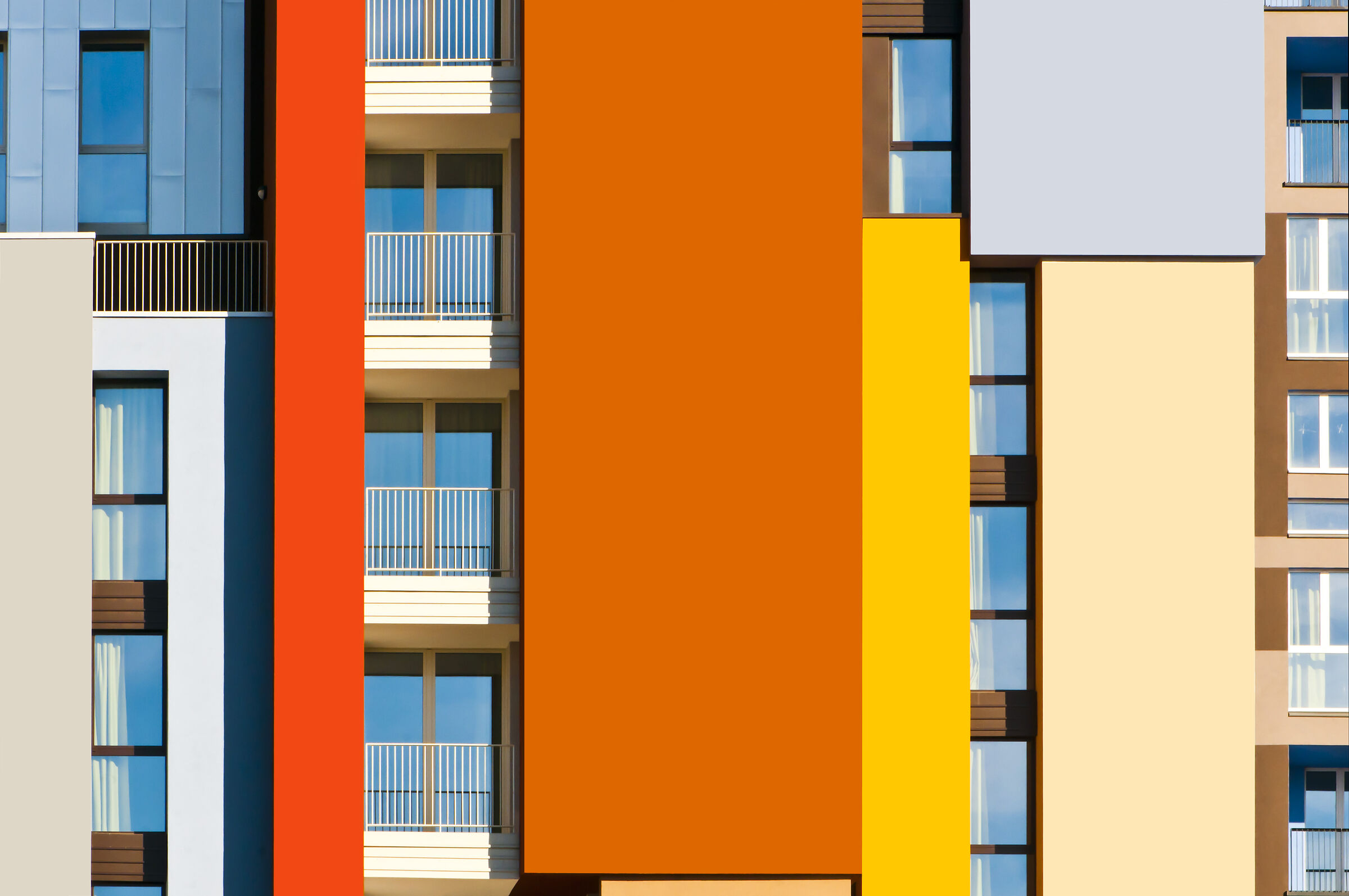 Palazzi - citazione a Piet Mondrian