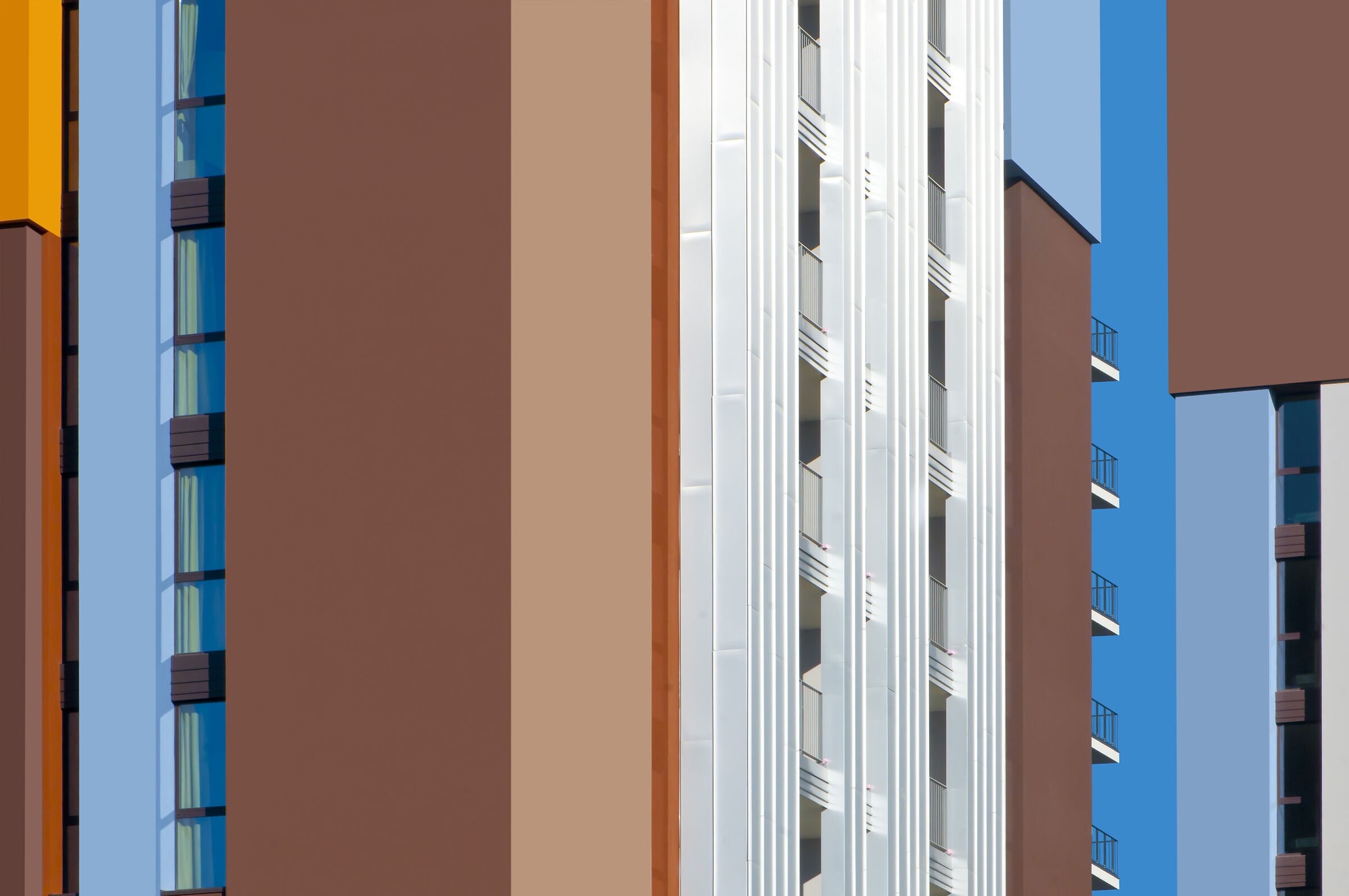 Palazzi - citazione a Piet Mondrian