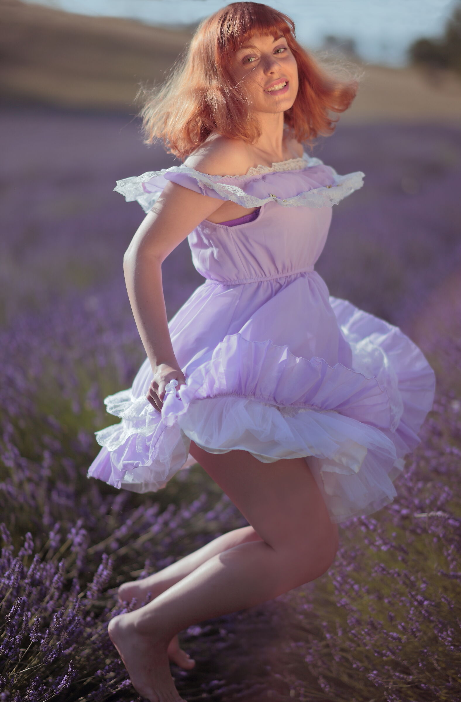 un salto nella lavanda