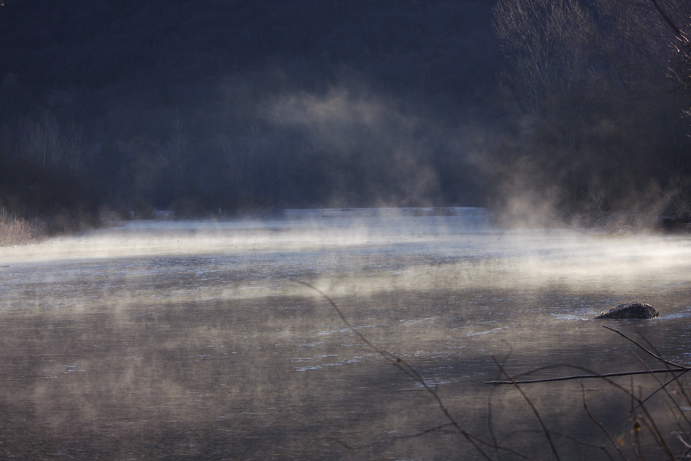 Luci all'alba sul Tagliamento