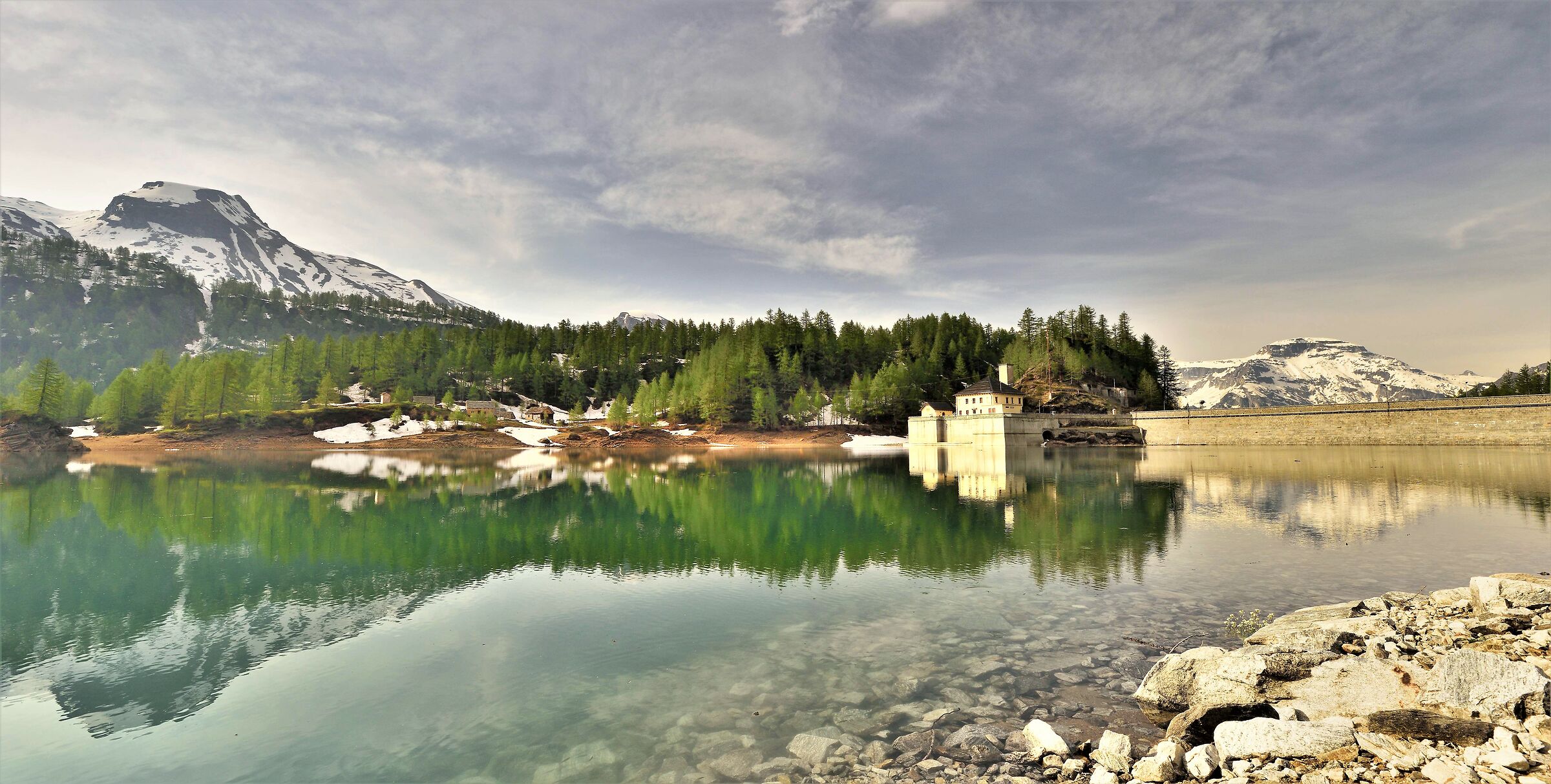 from the shore of Lake Devero