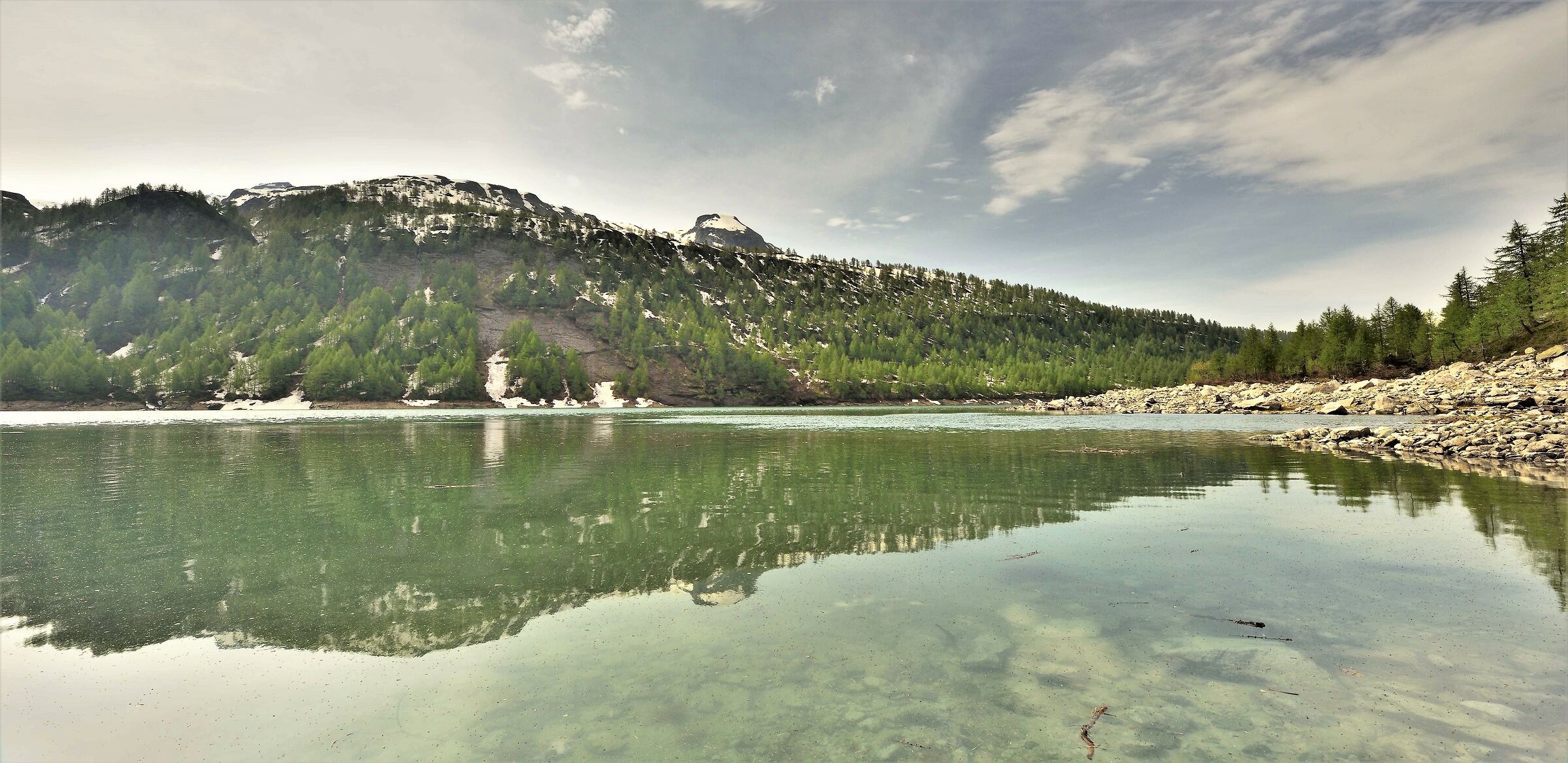 from the shore of Lake Devero
