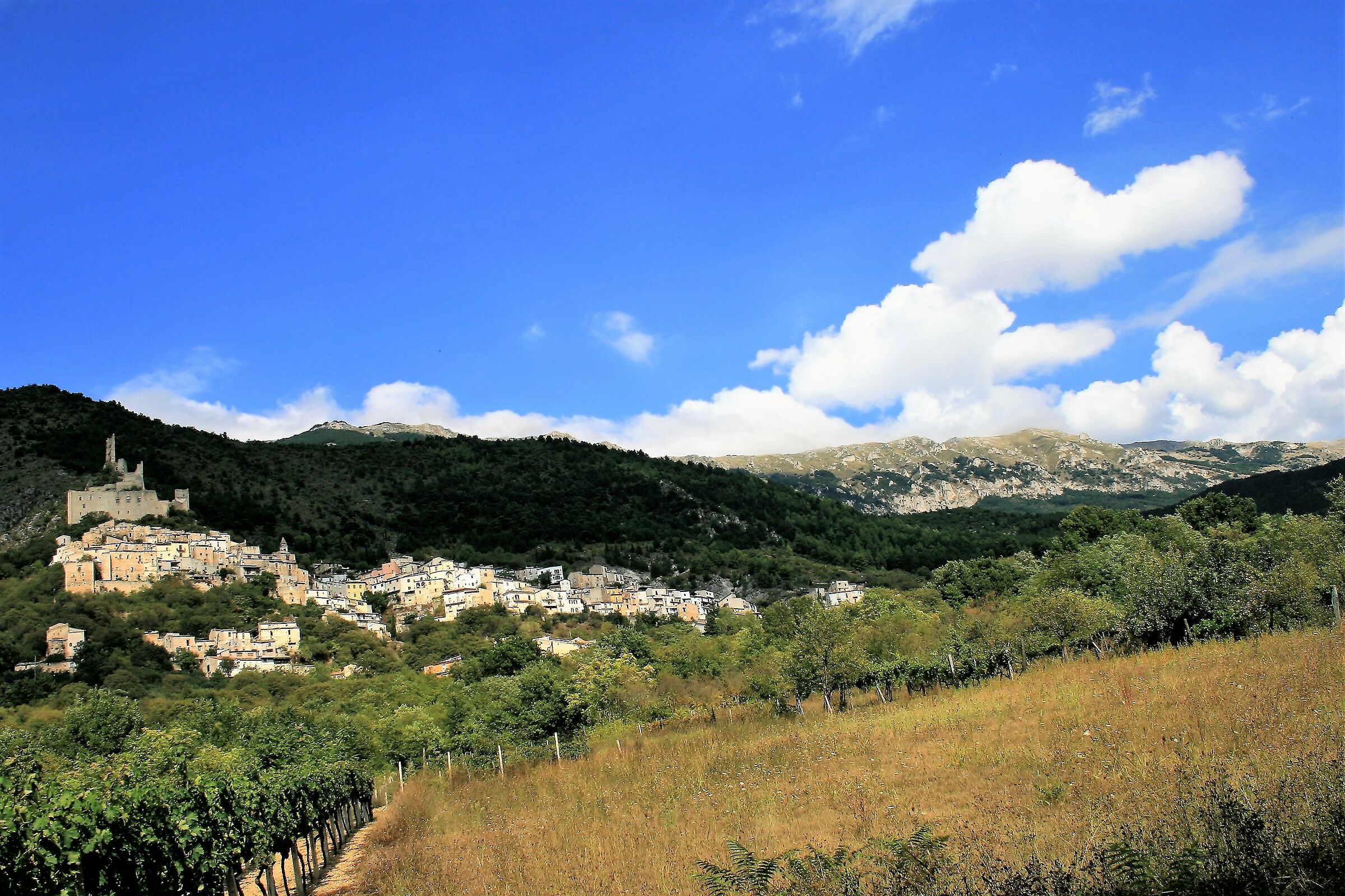 Rocca Casale and the ruins of Castello De Sanctis
