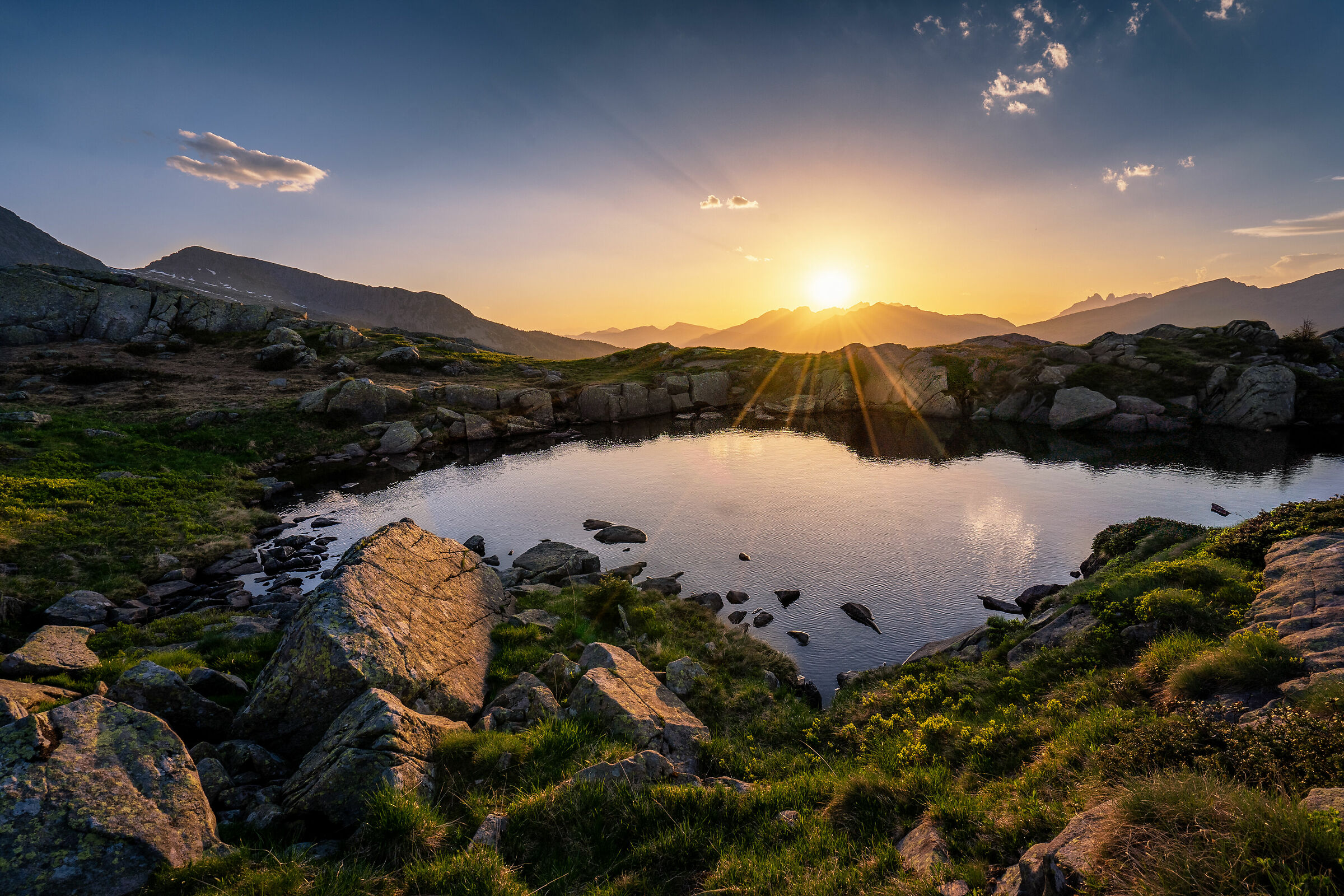 Tramonto ai laghetti della Cavallazza - Passo Rolle