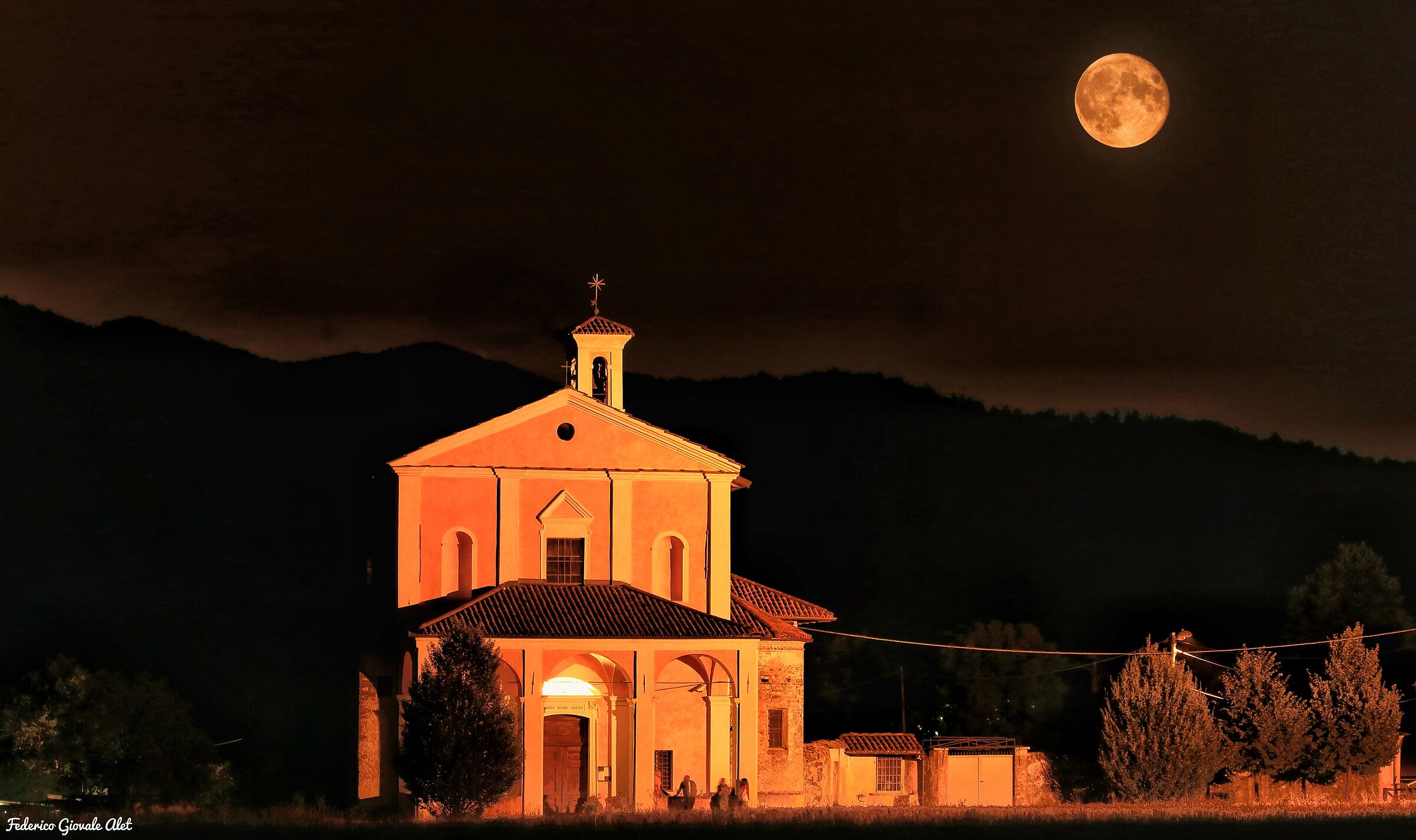 Madonna of bussone and Full Moon Church
