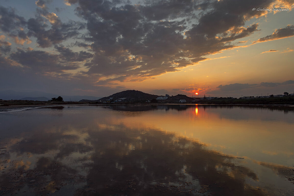 Sunset Naxos - agios prokopios beach
