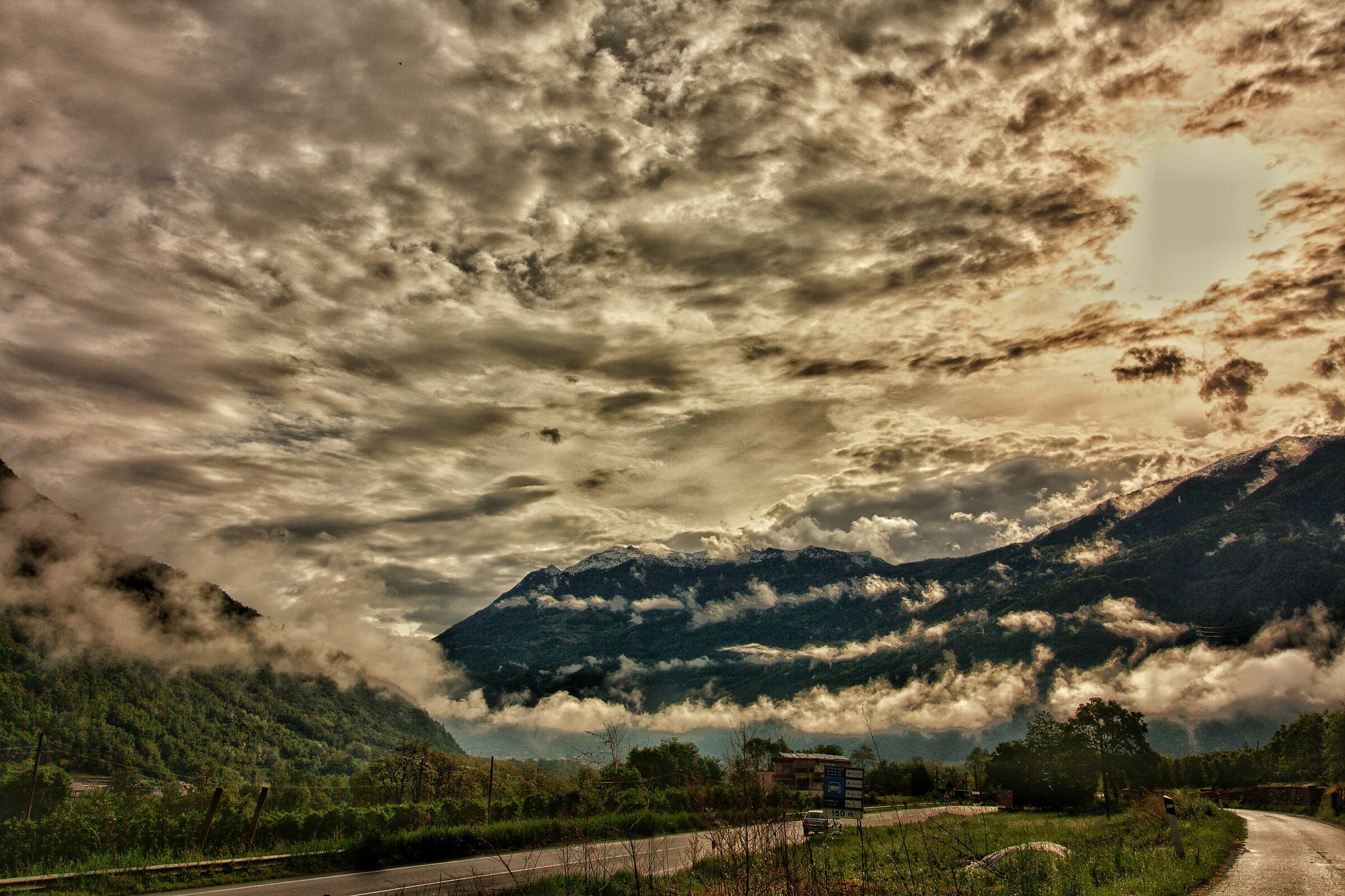 The beauty of clouds in the morning