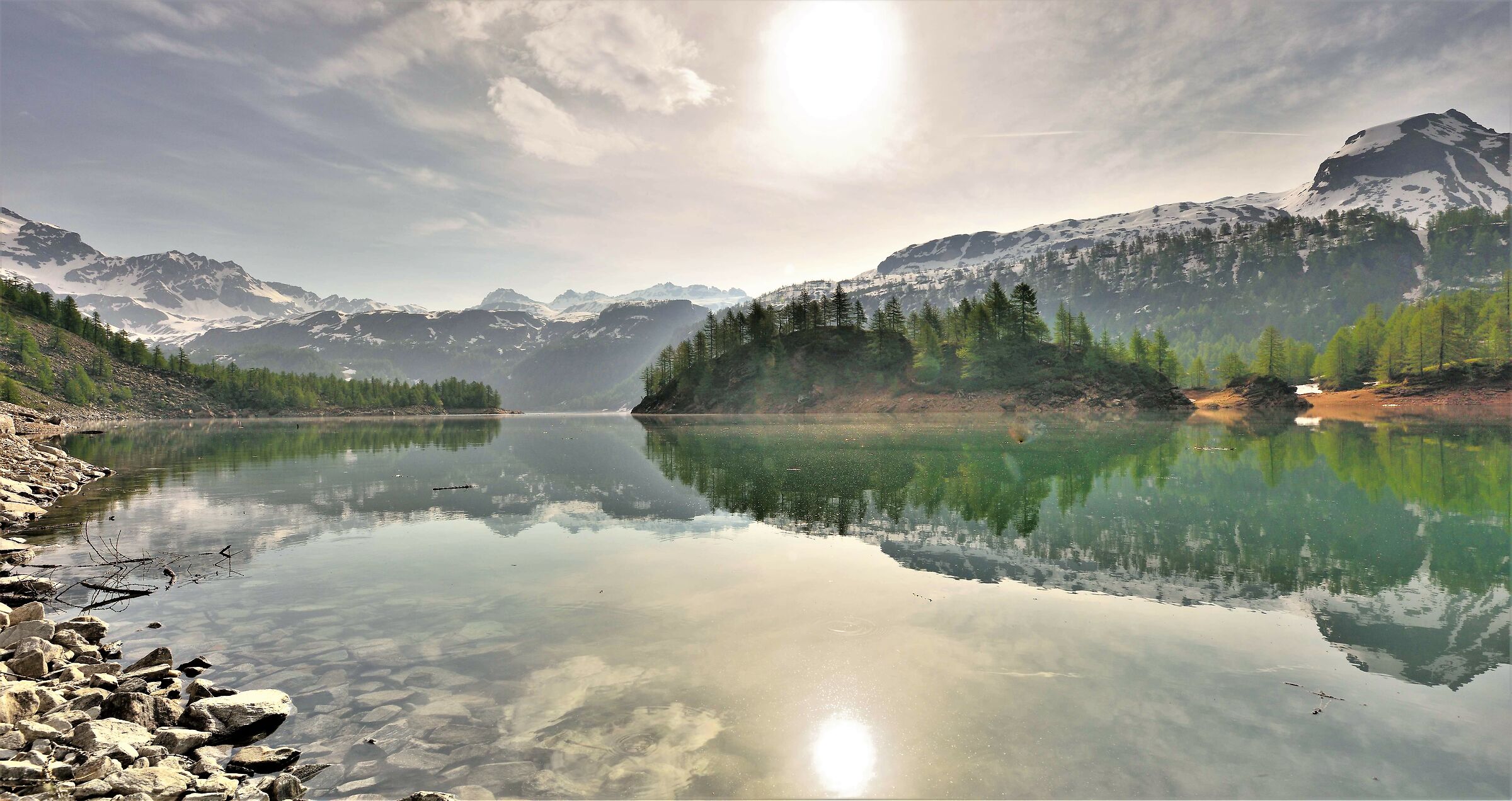 from the shore of Lake Devero