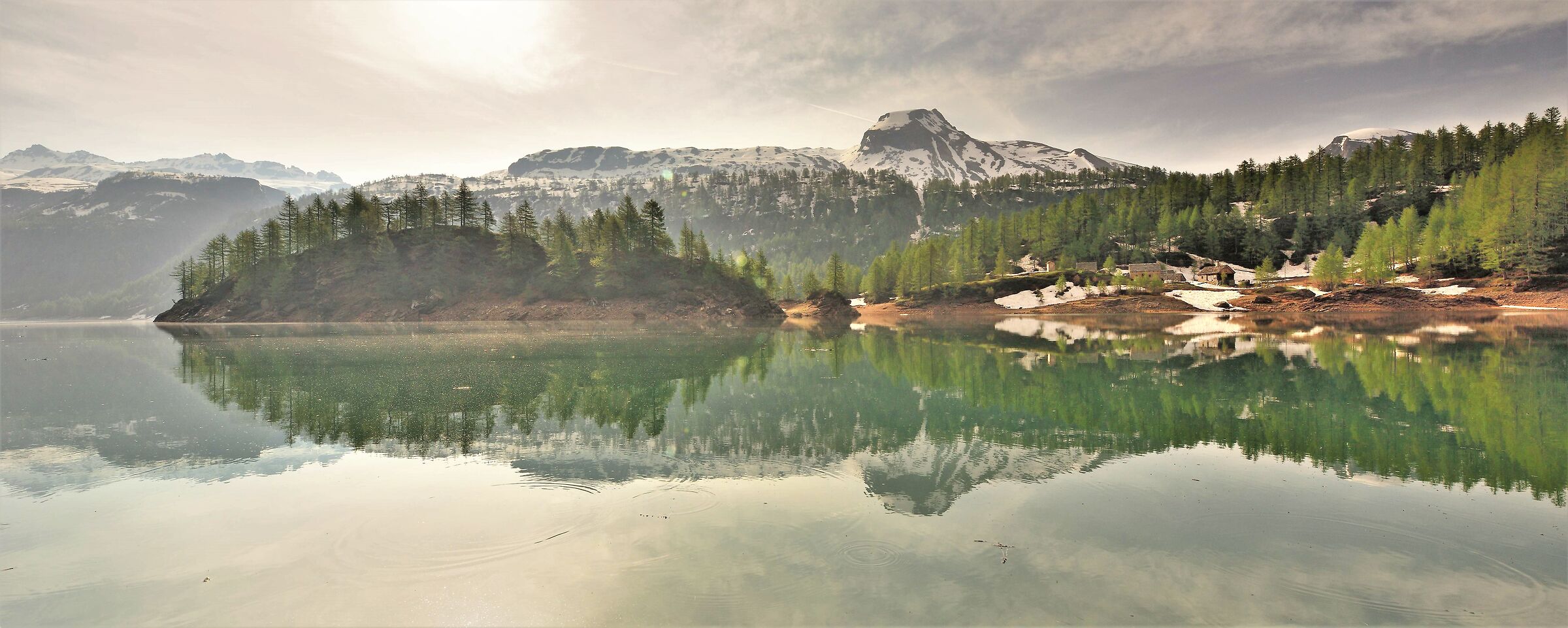 from the shore of Lake Devero