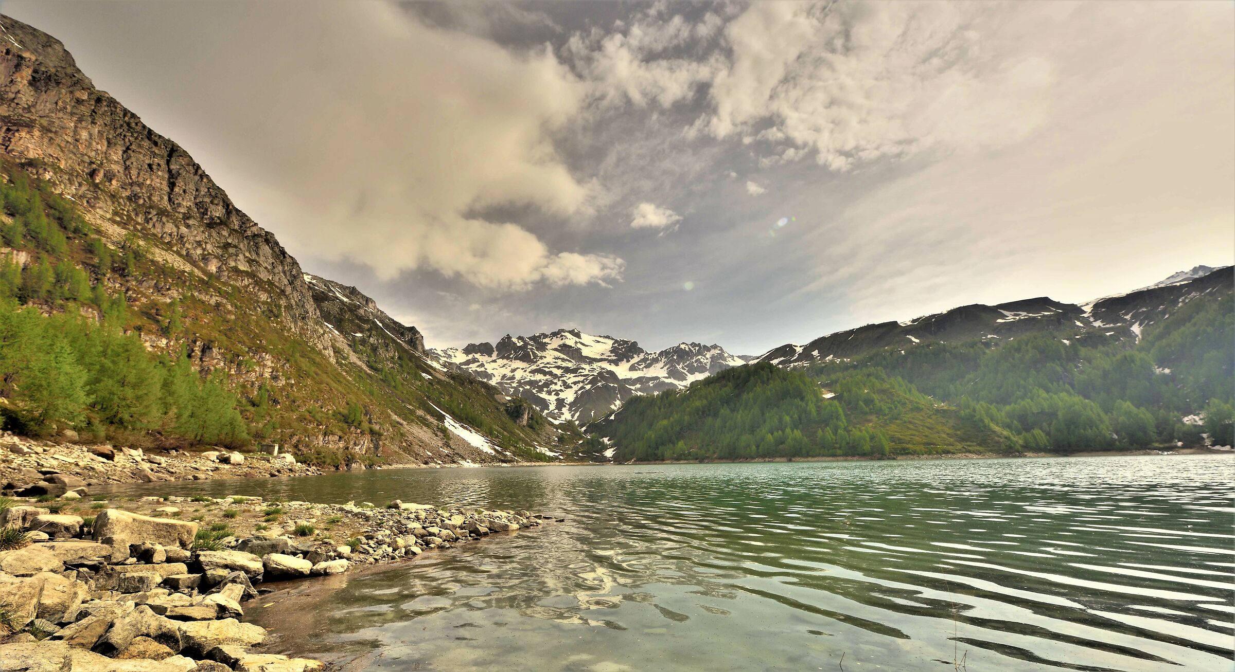 from the shore of Lake Devero