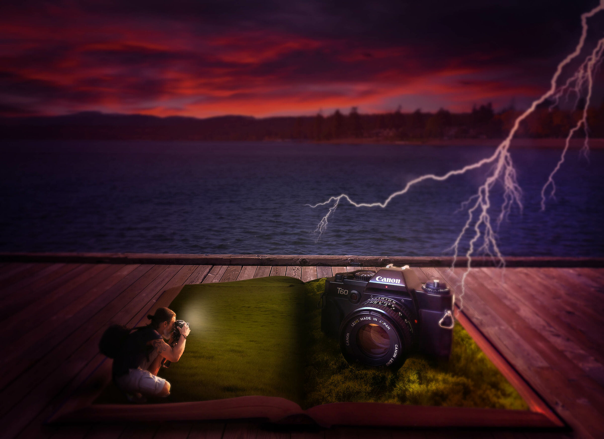 scatto di una vecchia canon