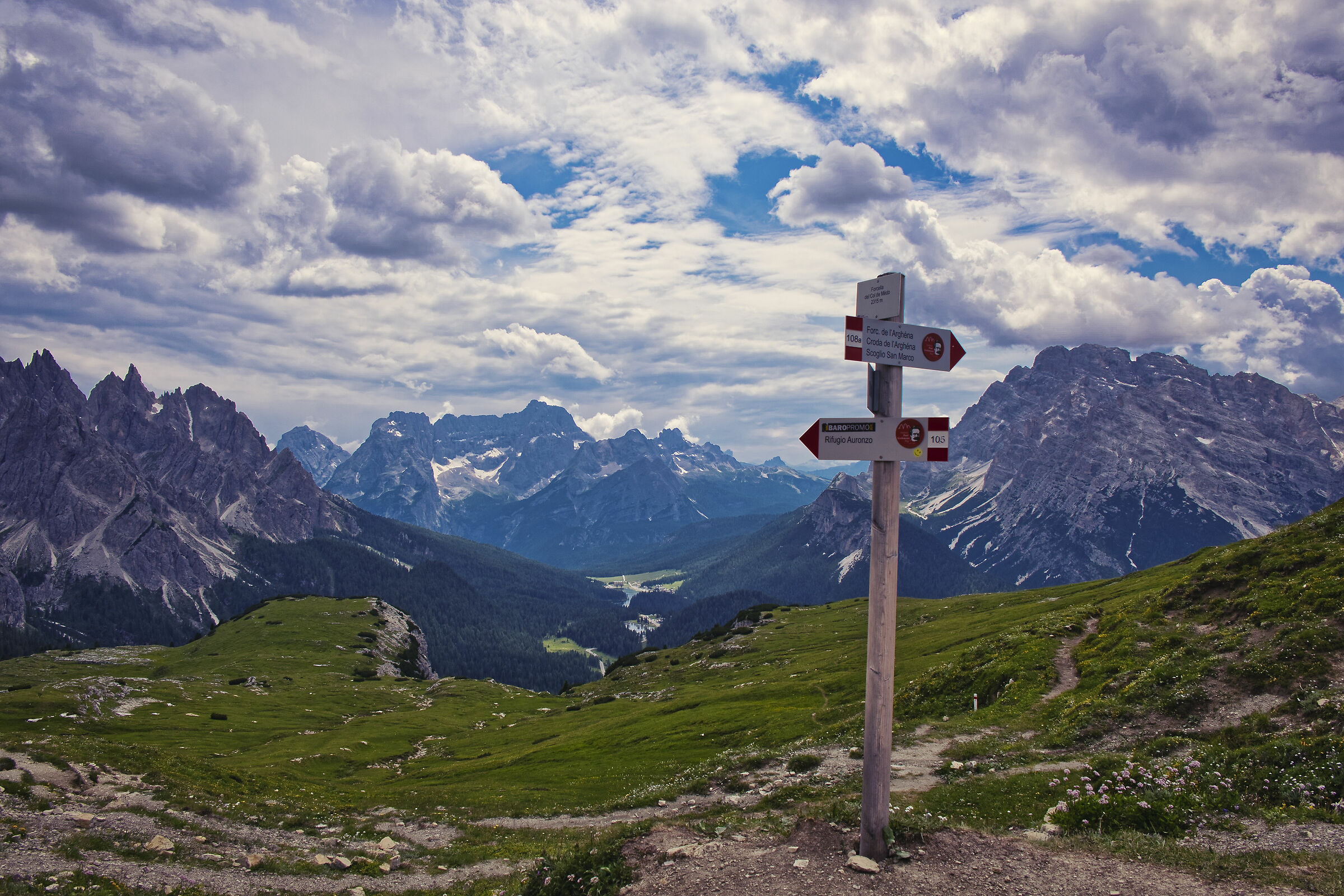 Three lavaredo peaks