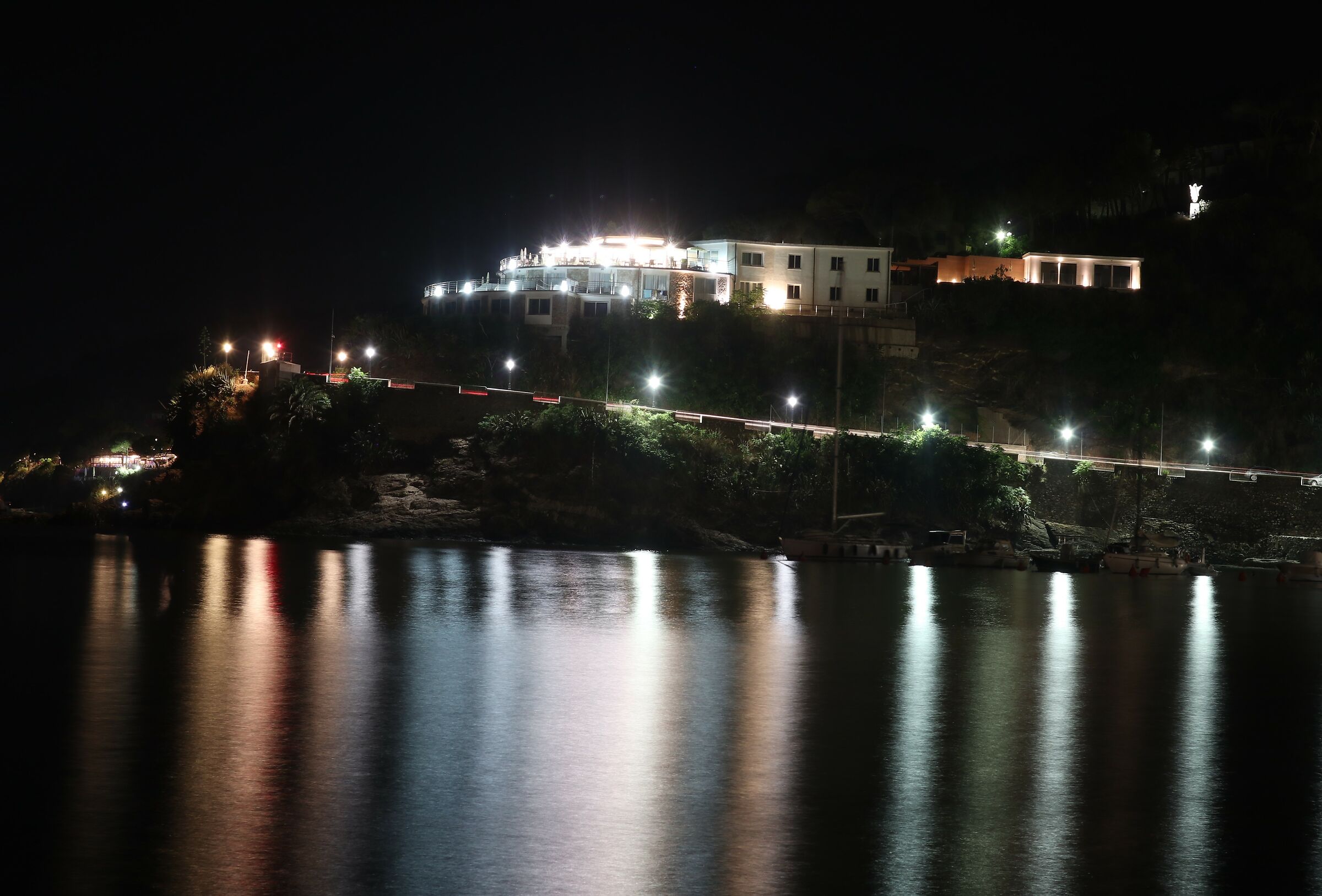 Blue Port at night