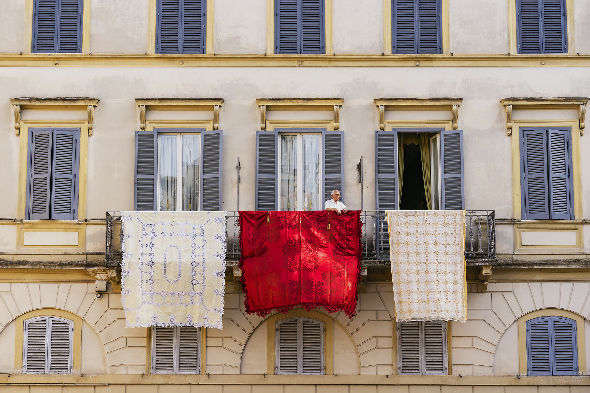 The three drapes, Genazzano, 2019