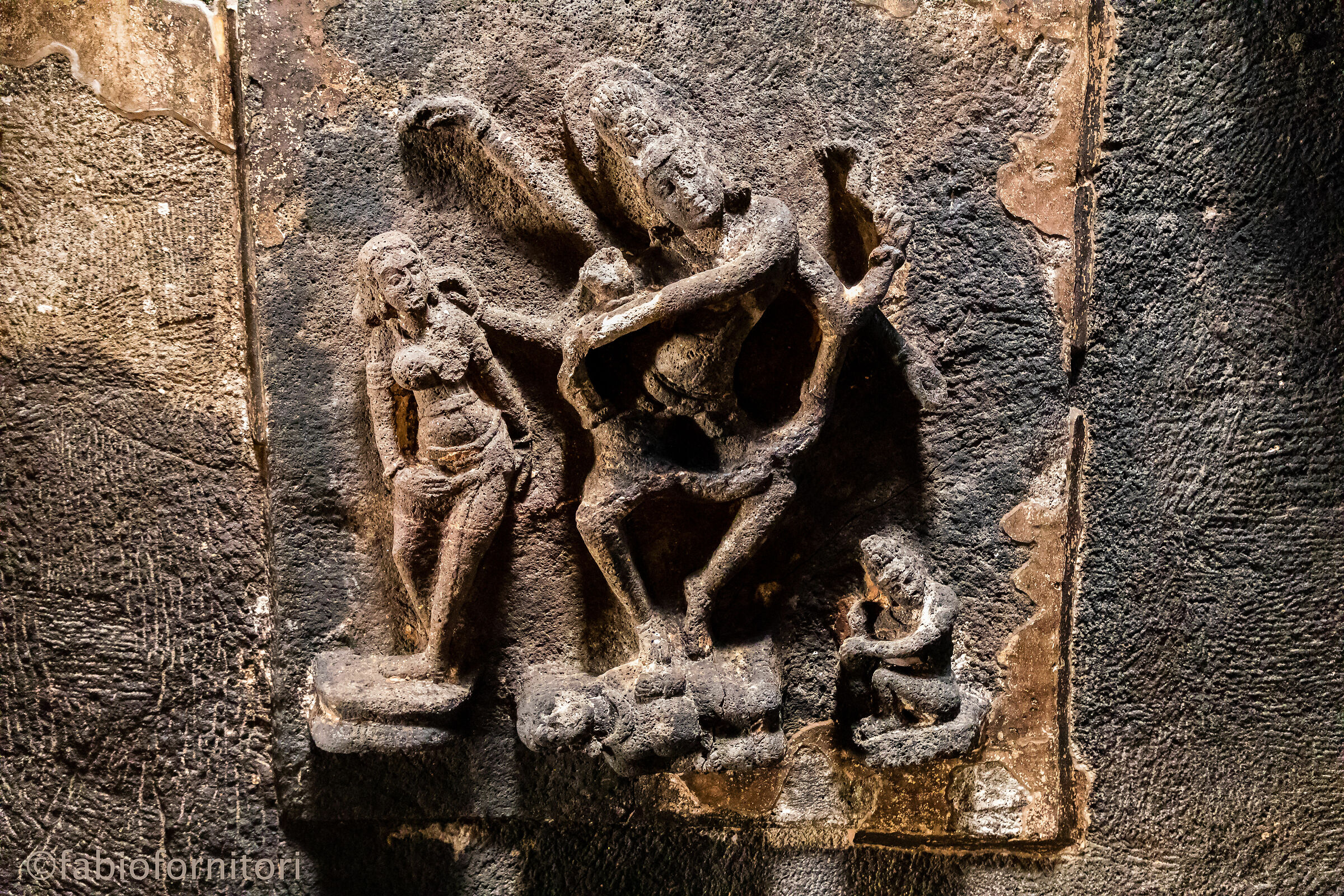 Ellora Caves  , un Soffito del Kailasanatha, India 2018