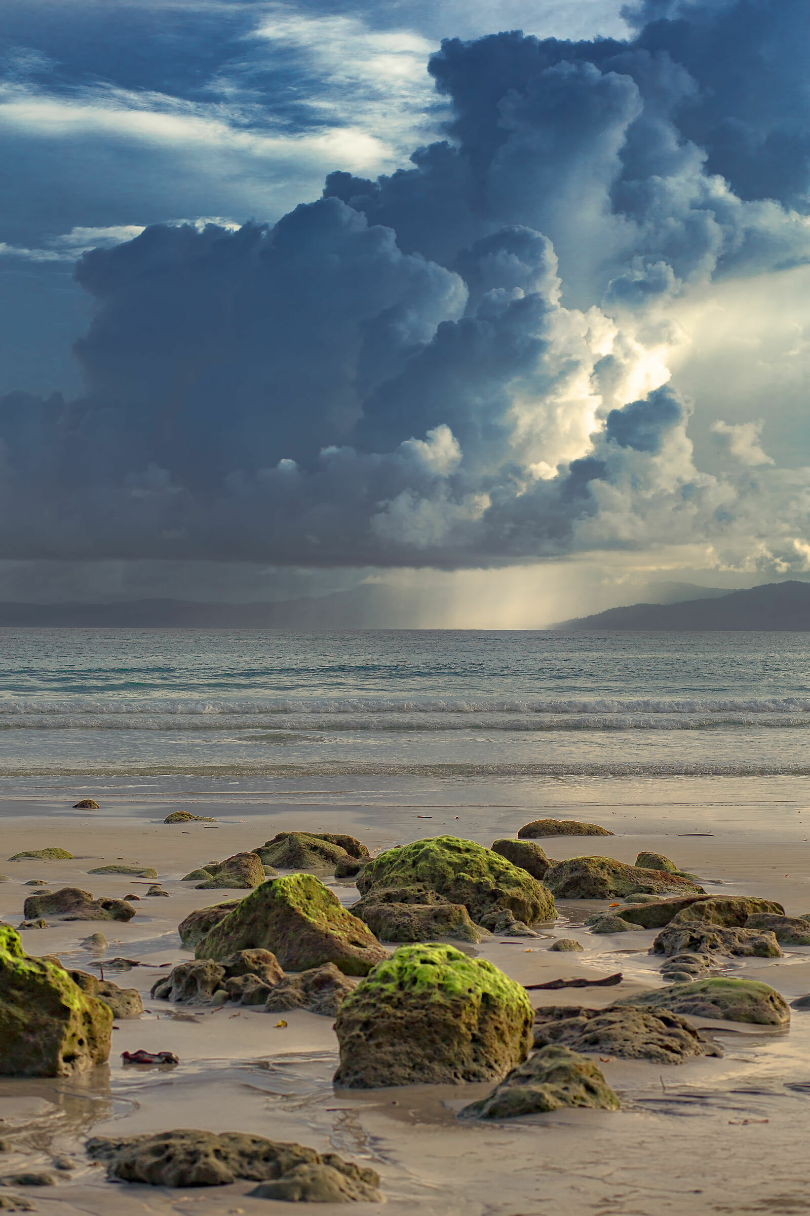 An evening with the storm coming