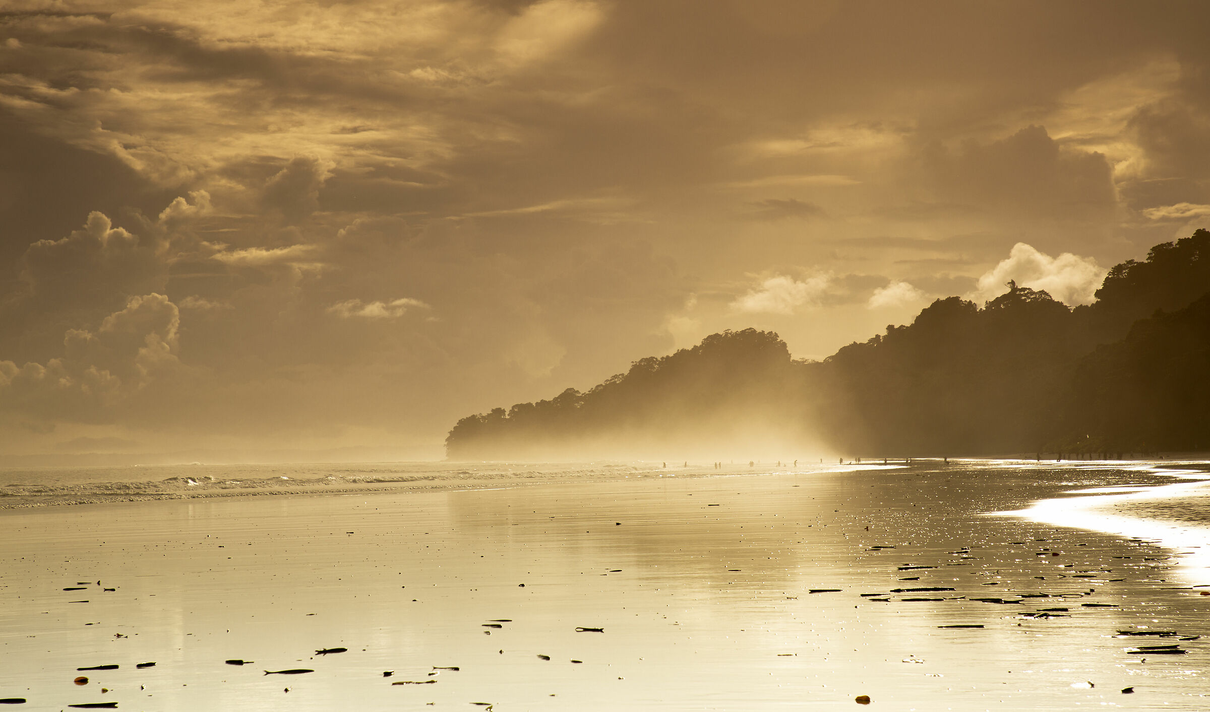Golden hour in a Golden Beach