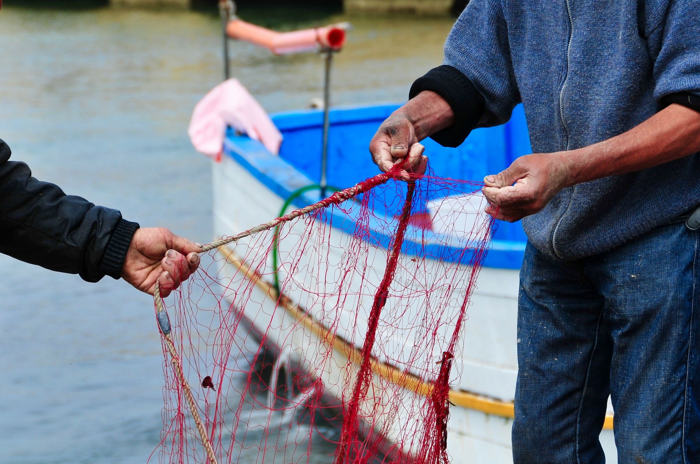 Hands at real work...