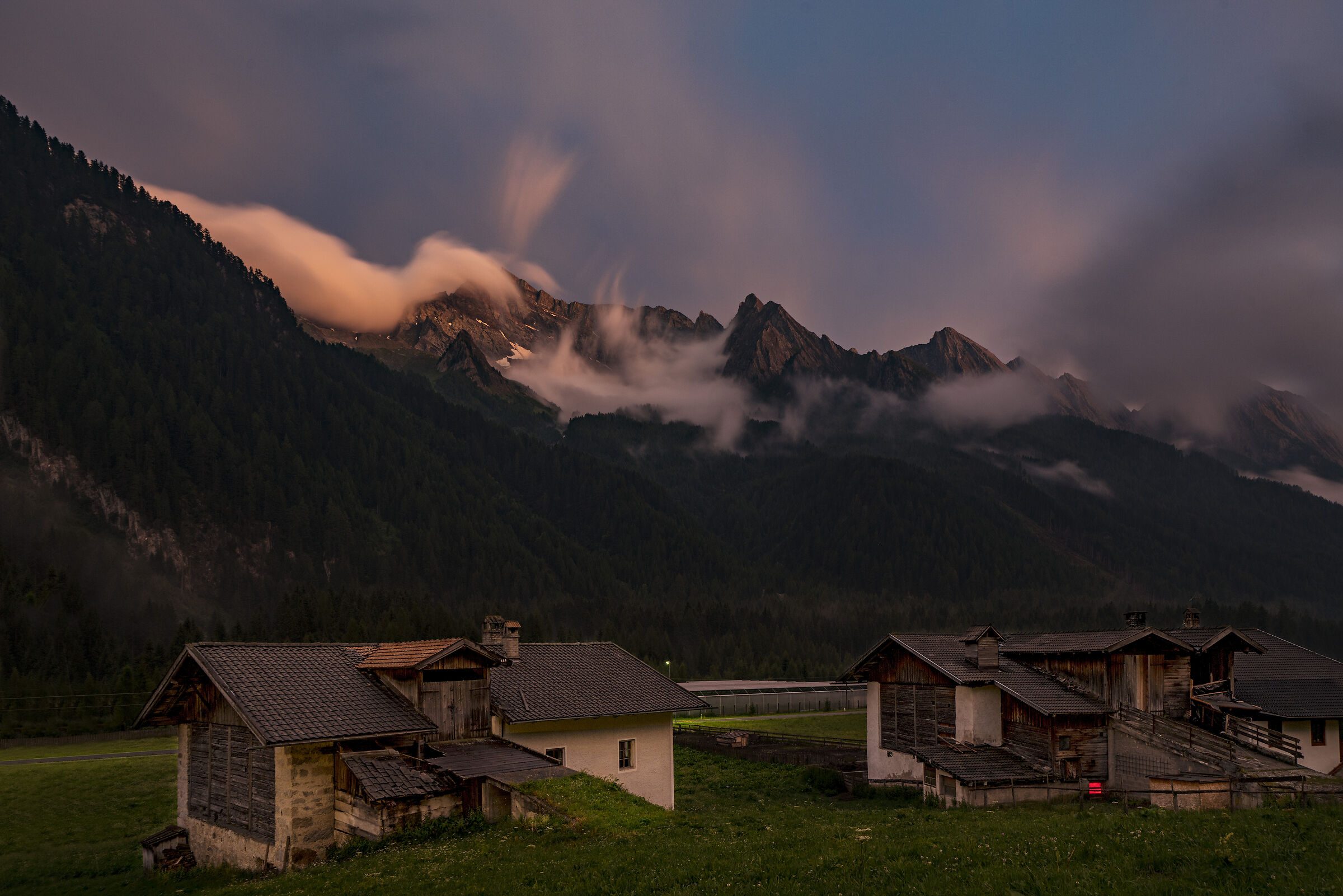 Dopo il tramonto in Val di Vizze
