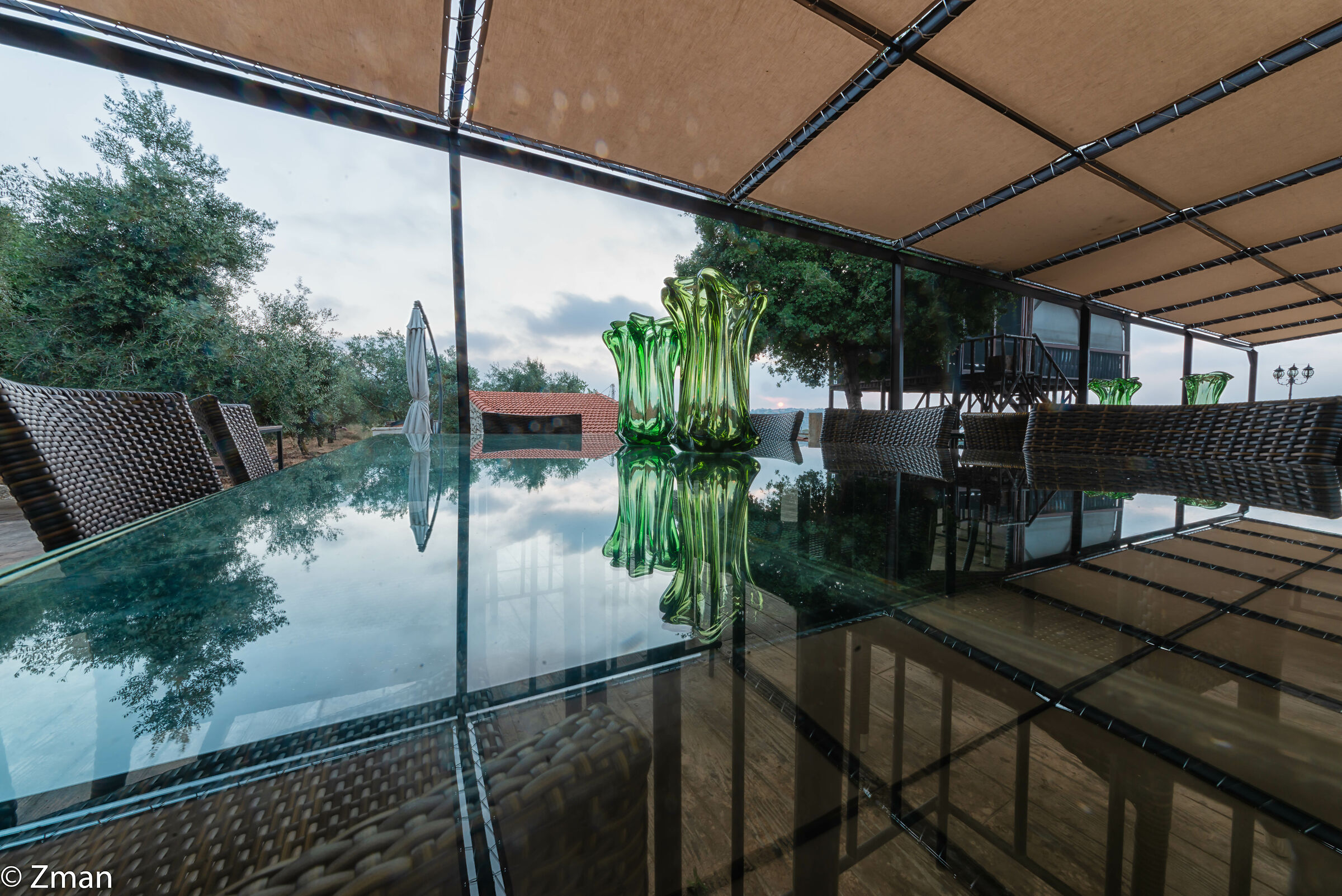 Vases Lines and Reflections