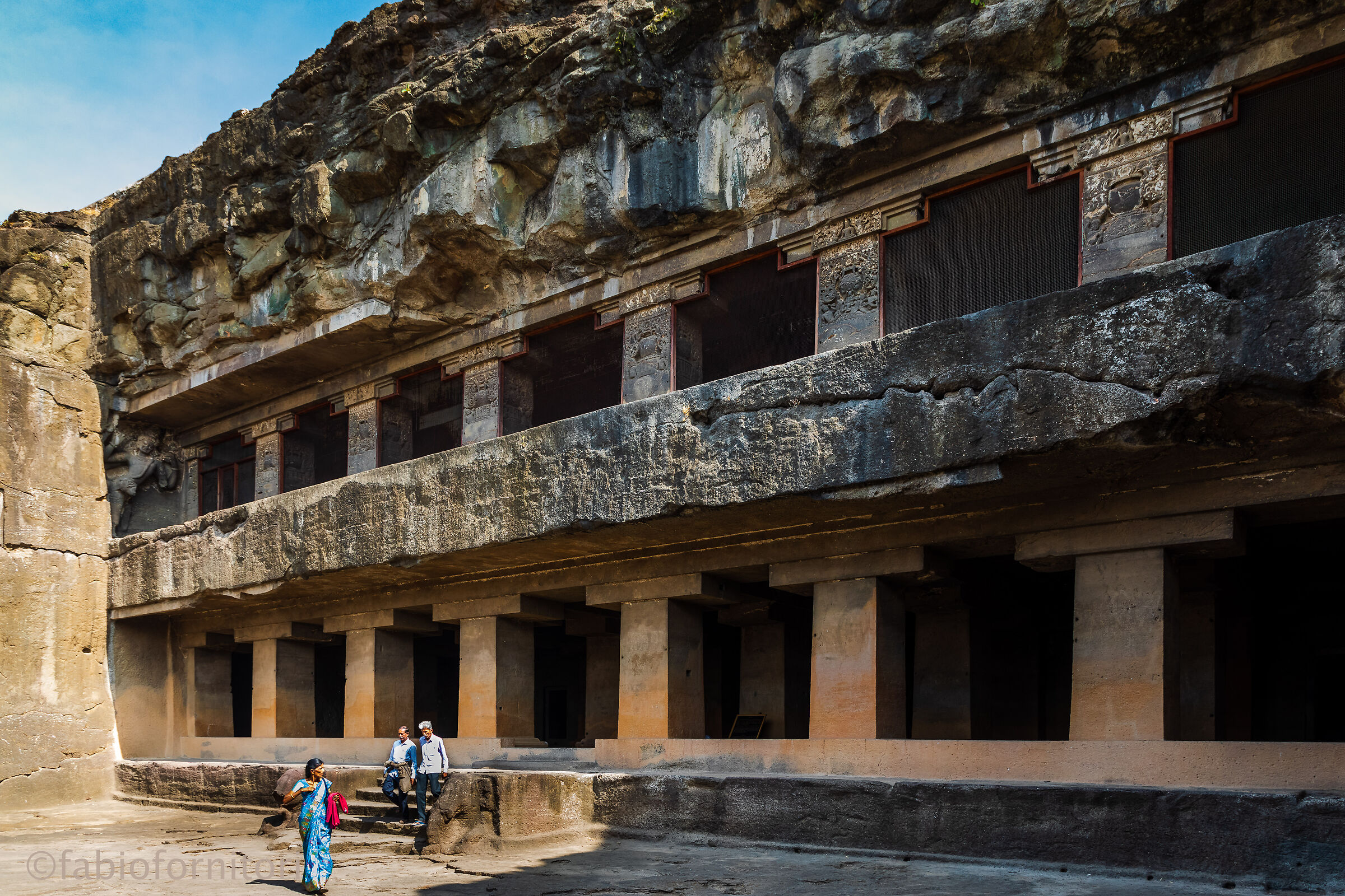 Ellora Caves  , Uscita dal Tempio, India 2018