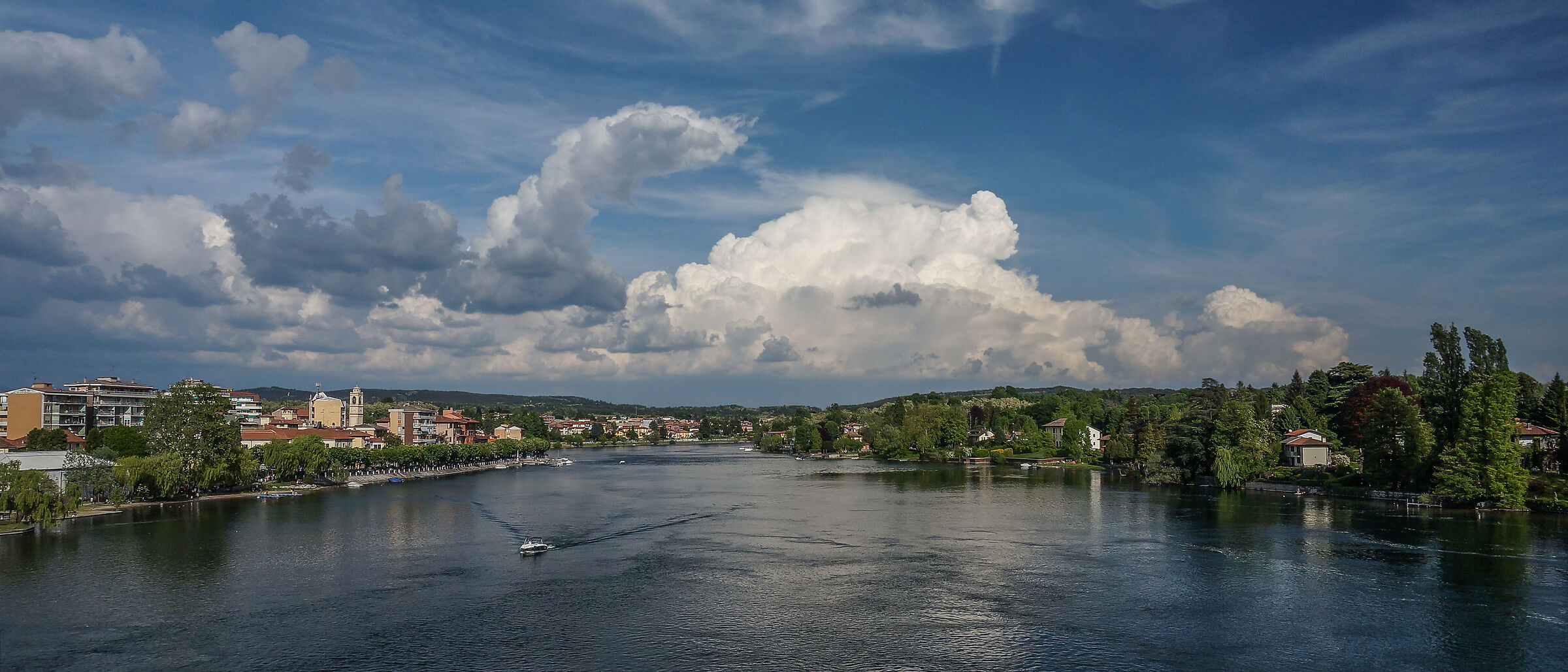 Sixth Calende and Castelletto Above Ticino from the bridge -...
