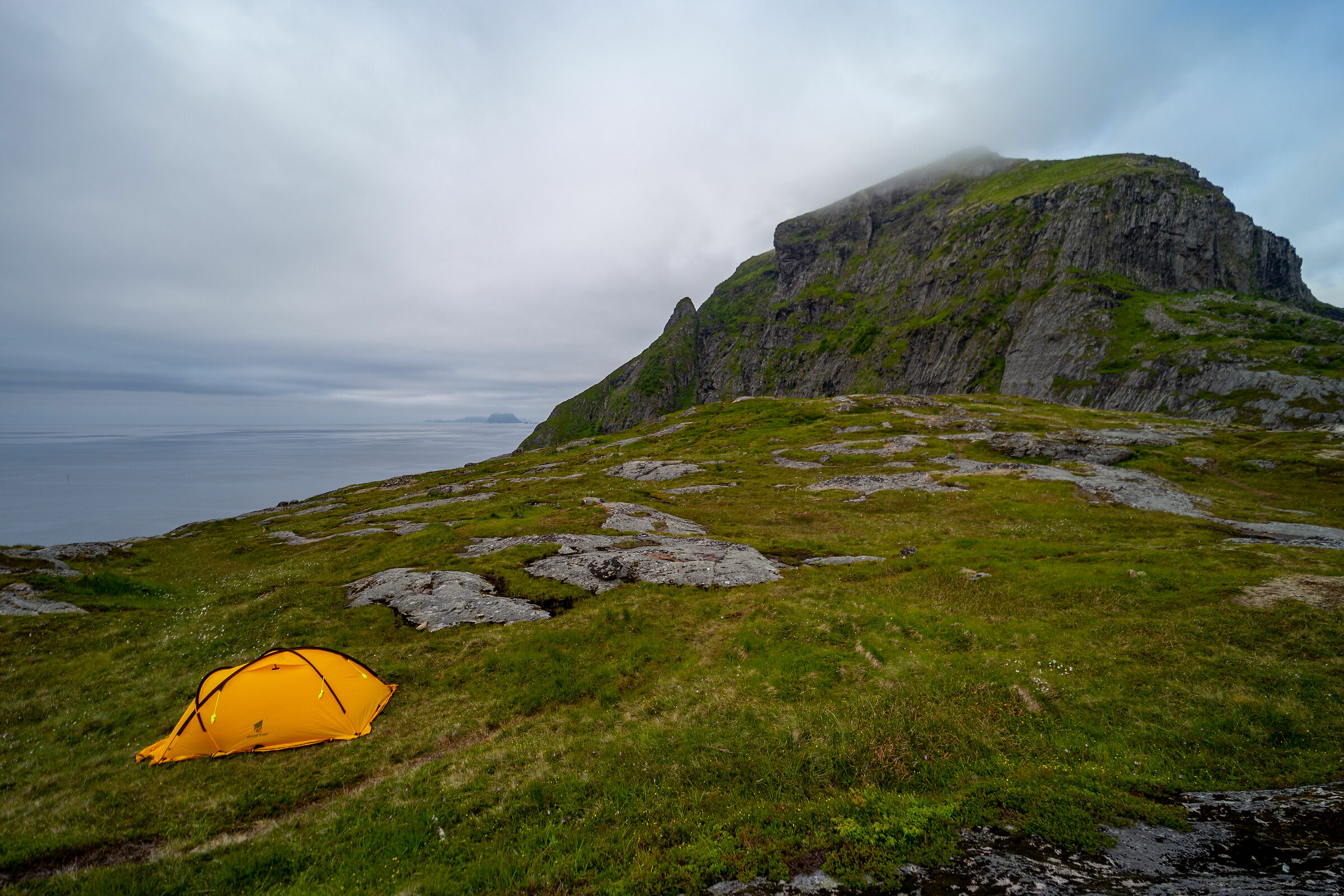 Tent in the village of